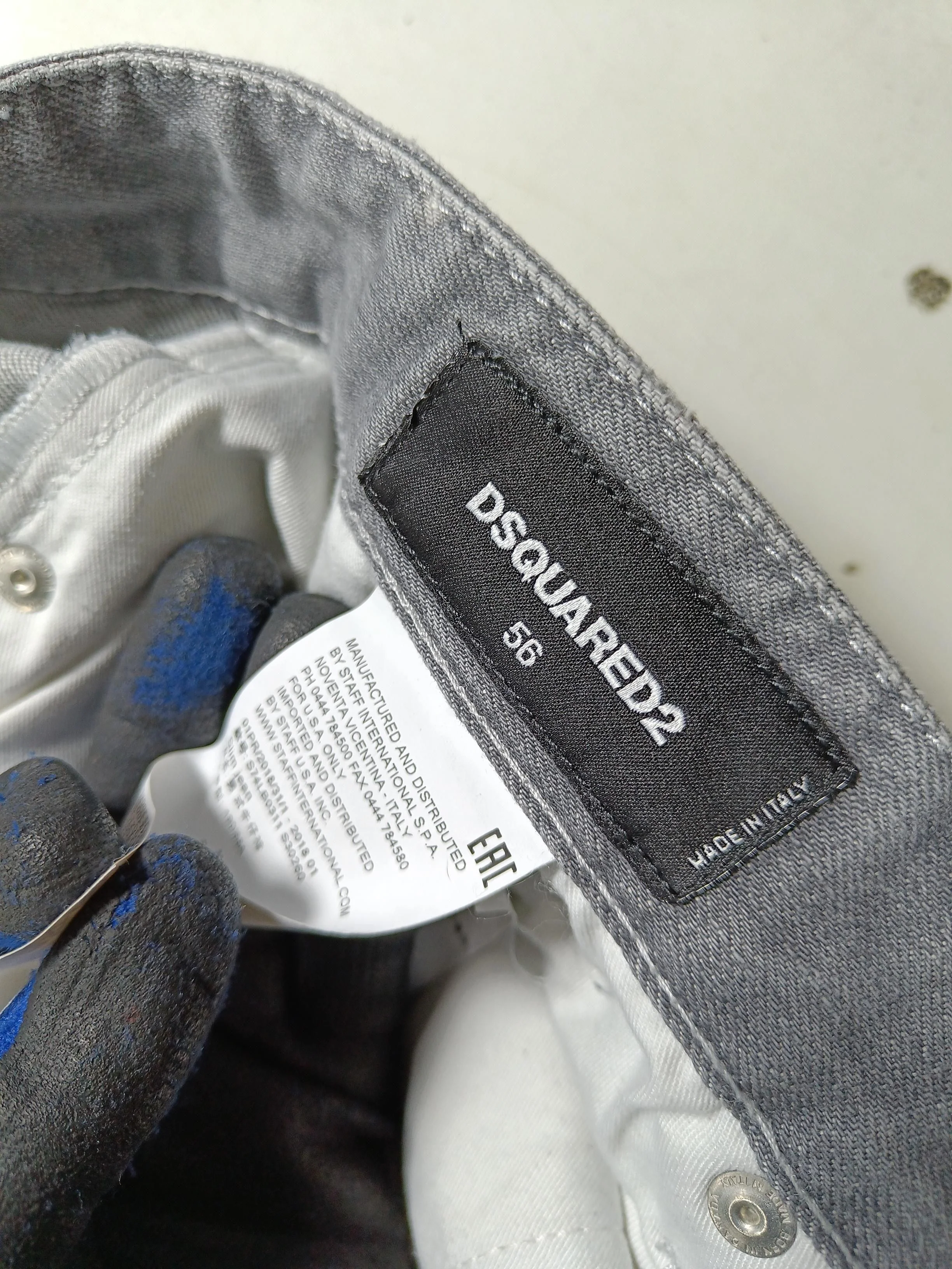 Dsquared2 Men's Jeans W 38 in Grey Cotton with Elastane Skinny - Image 5