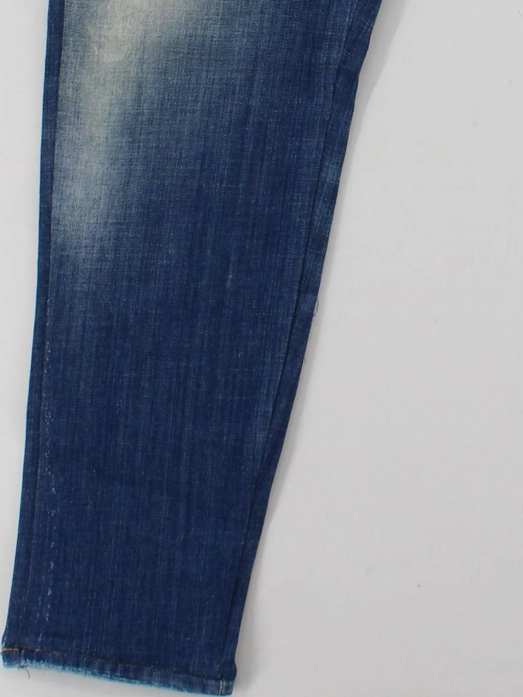 Dsquared2 Men's Jeans XL Blue Cotton with Elastane, Leather Straight - Image 4
