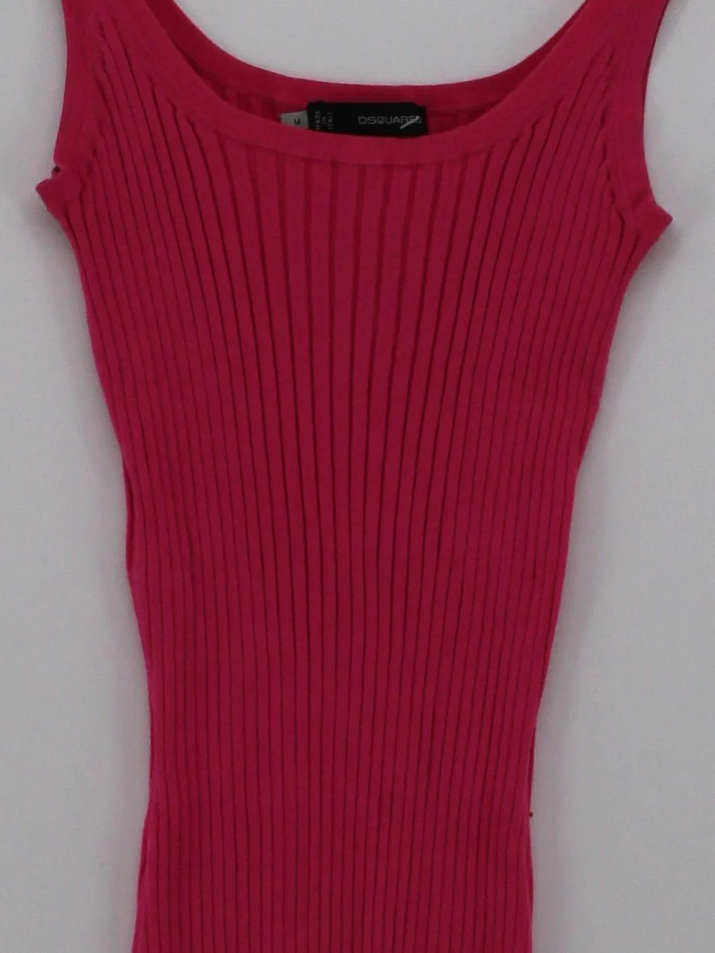 Dsquared2 Women's Top M Pink 100% Other Sleeveless Round Neck Jersey - Image 3