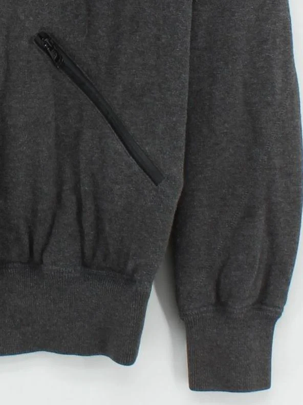 Duck And Cover Men's Hoodie M Grey Cotton with Nylon Pullover - Image 4