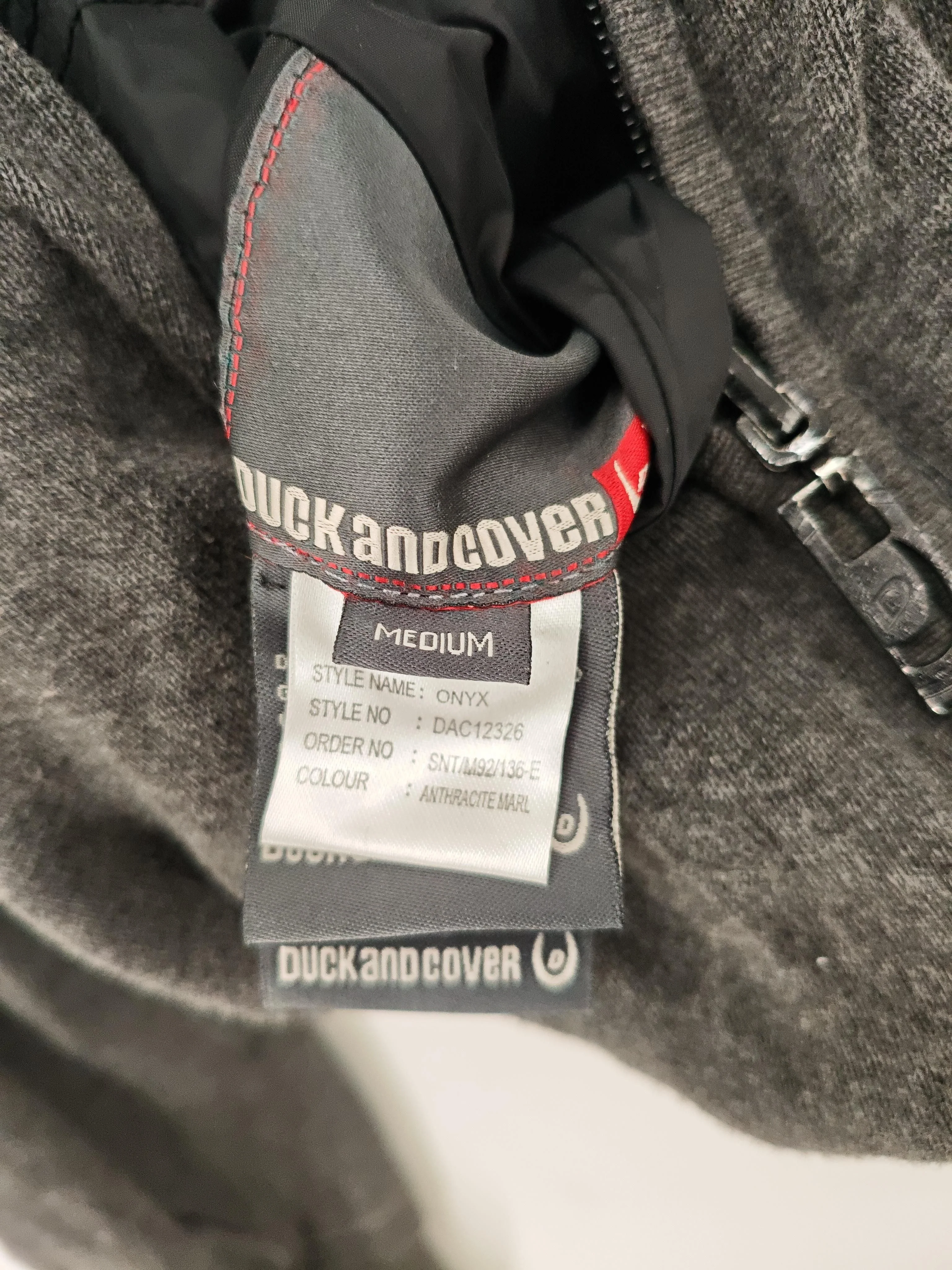 Duck And Cover Men's Hoodie M Grey Cotton with Nylon Pullover - Image 7