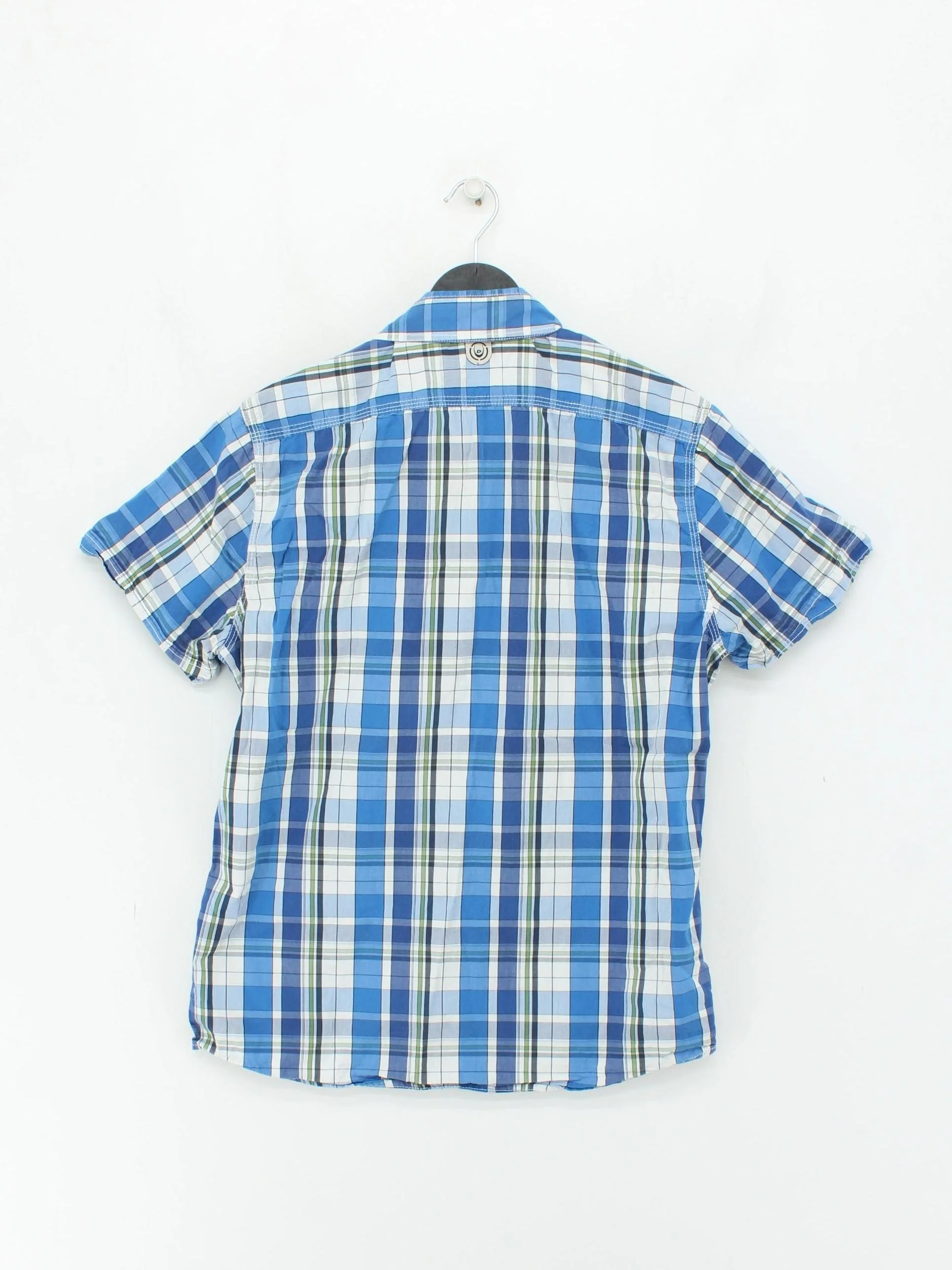 Duck And Cover Men's Shirt L Blue Checkered 100% Cotton Basic - Image 2