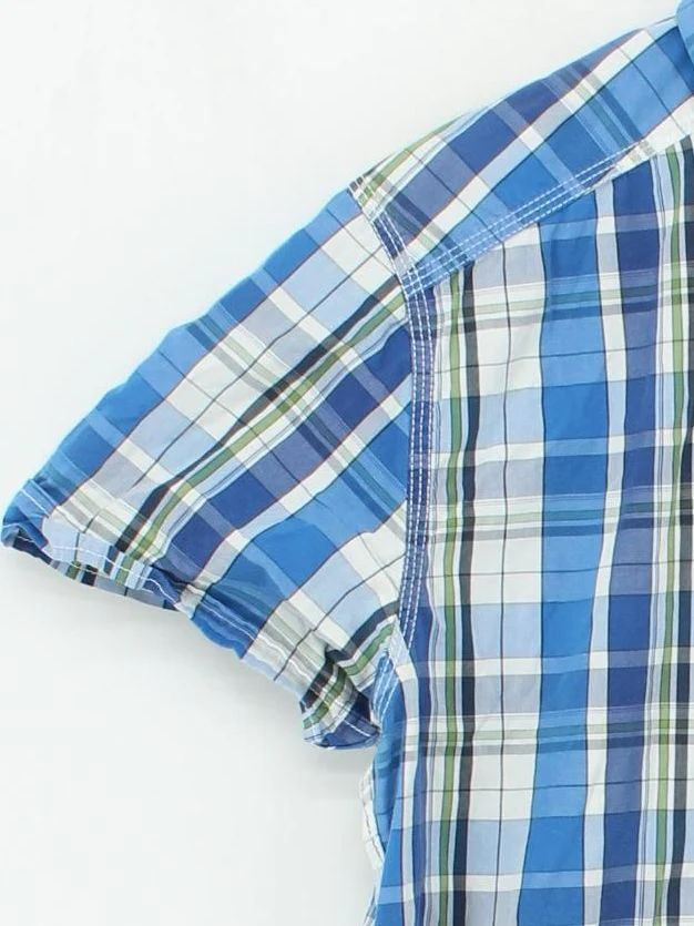 Duck And Cover Men's Shirt L Blue Checkered 100% Cotton Basic - Image 4