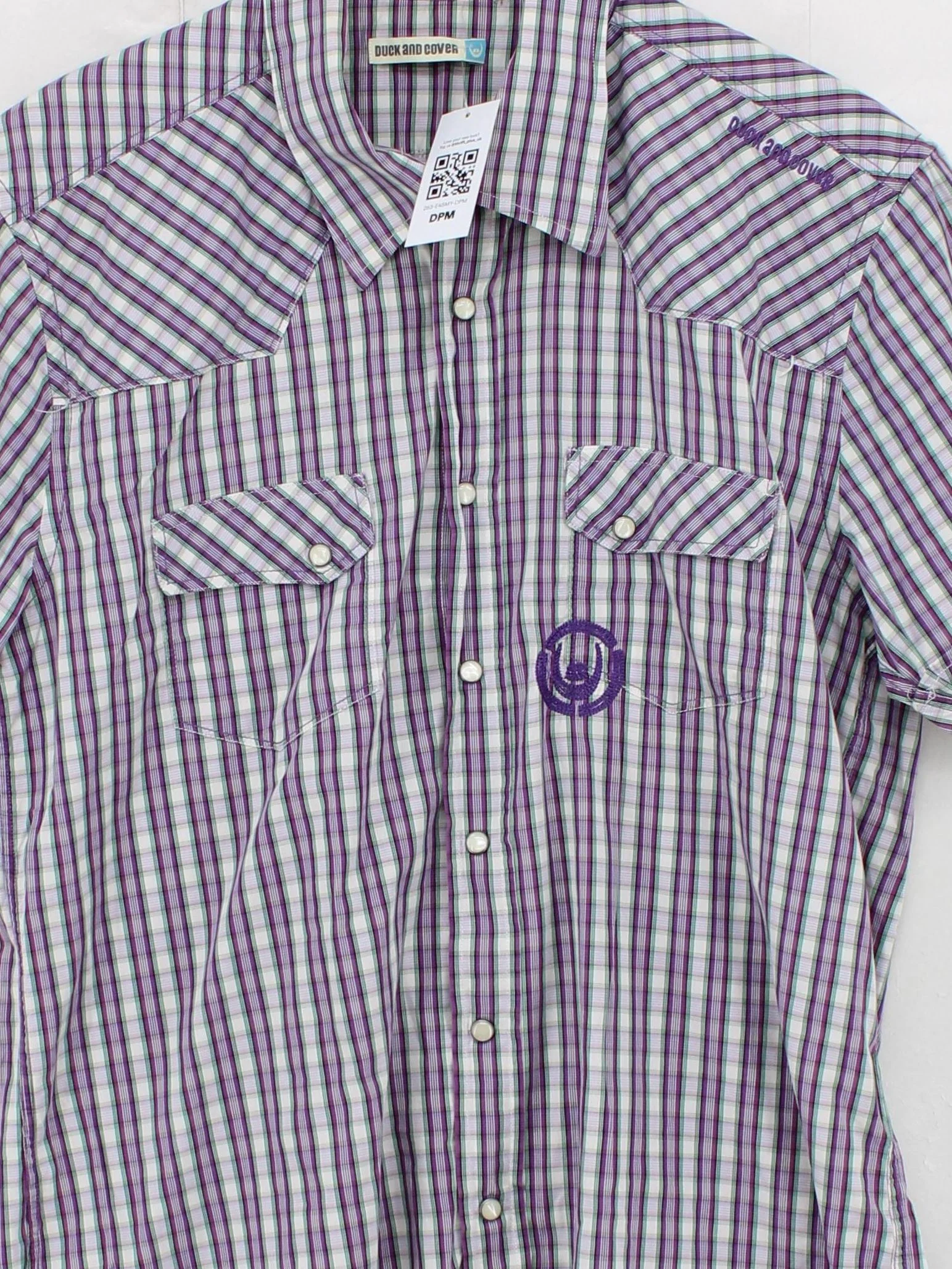 Duck And Cover Men's Shirt M Multi Checkered 100% Other Basic - Image 3