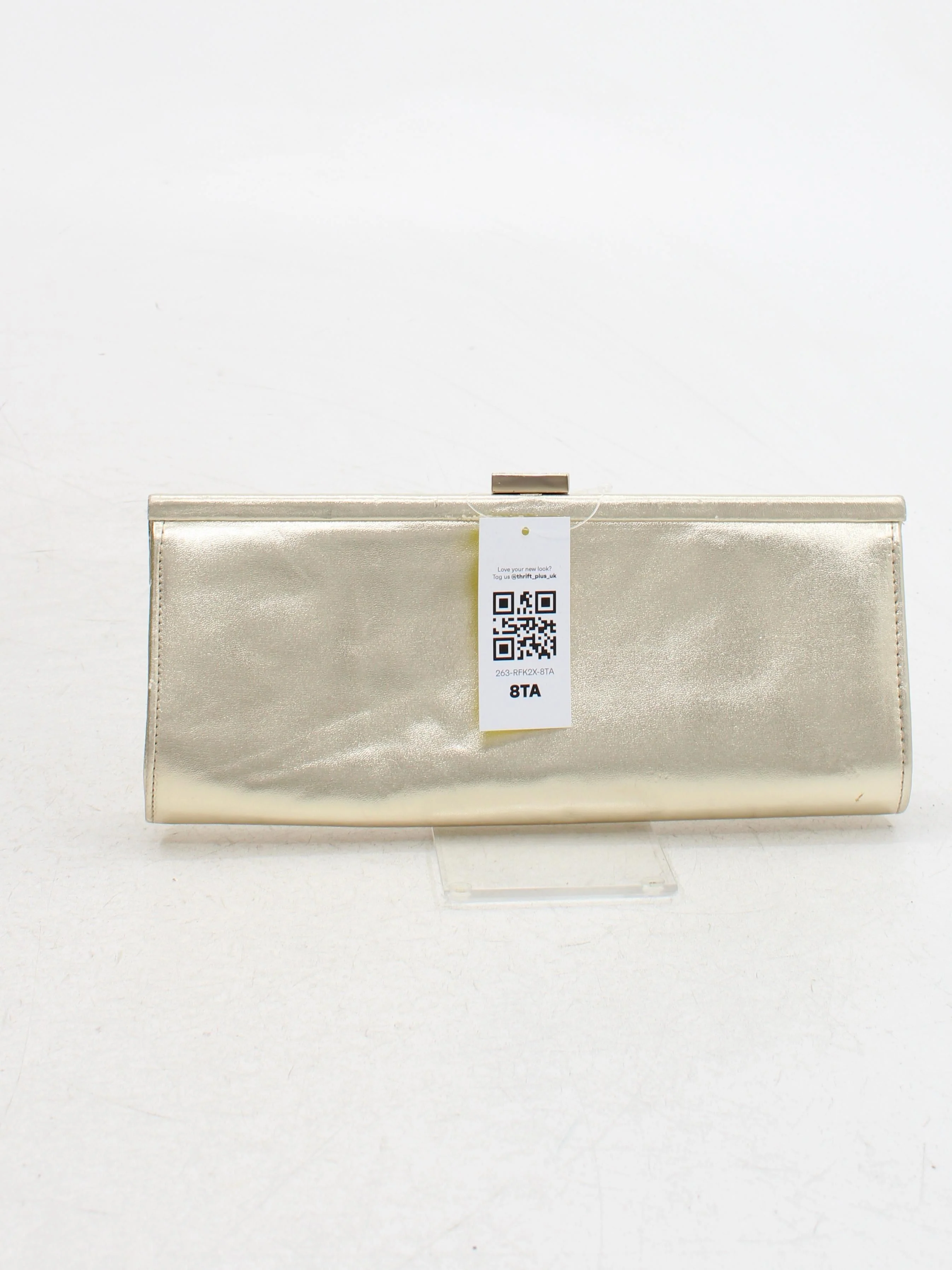 Dune Women's Bag Gold Geometric 100% Faux Leather Clutch - Image 2