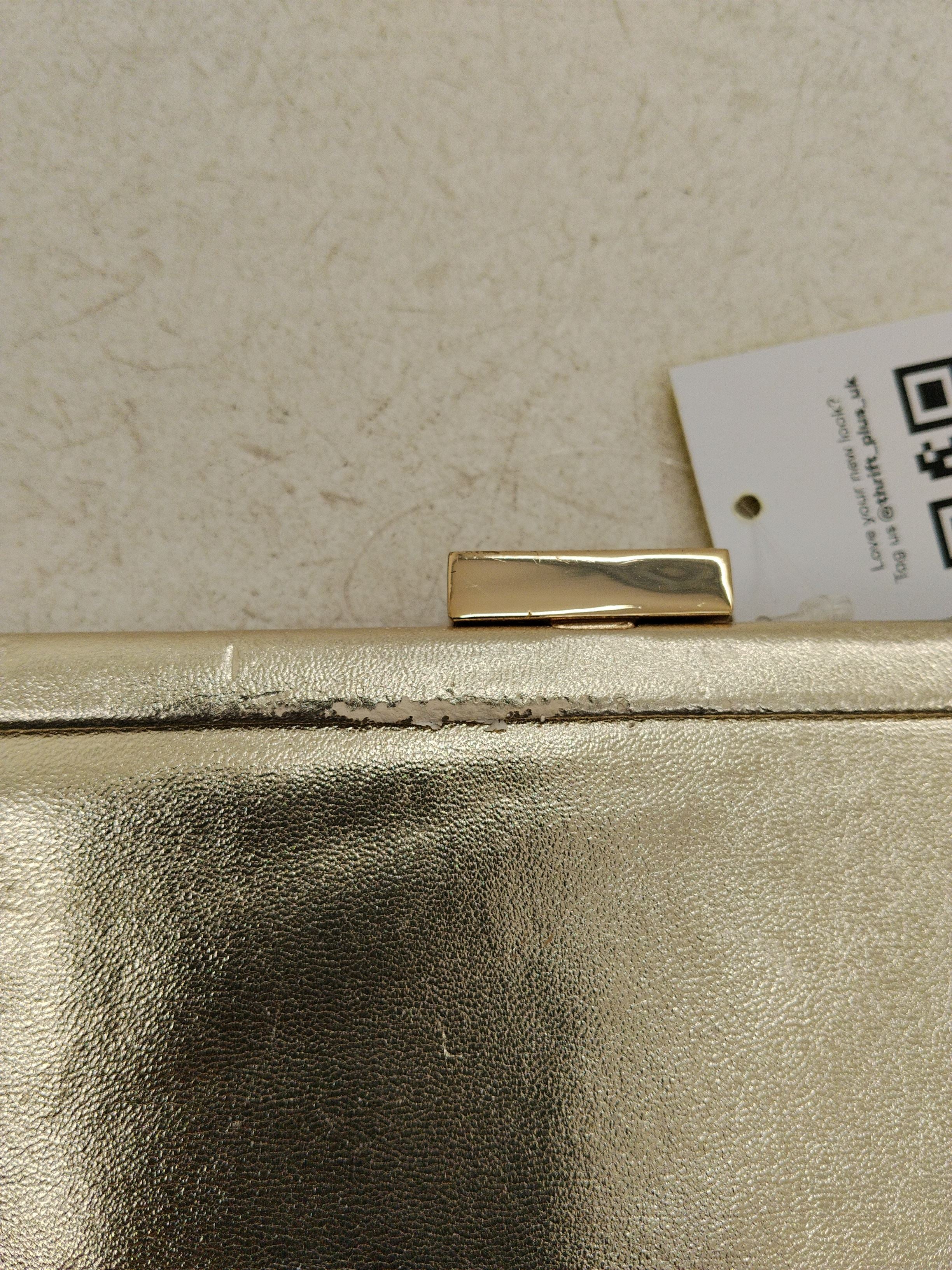 Dune Women's Bag Gold Geometric 100% Faux Leather Clutch - Image 5