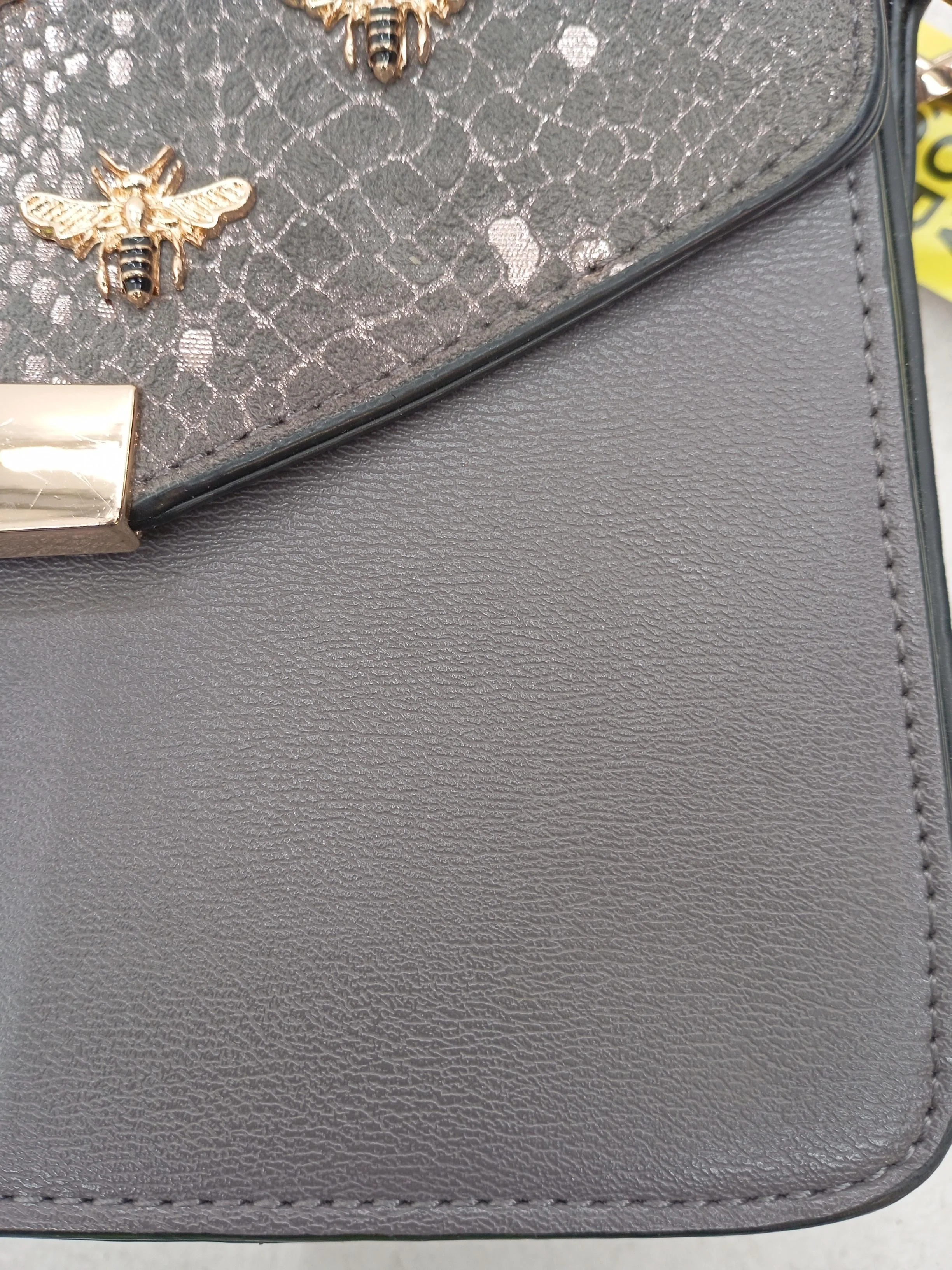 Dune Women's Bag Grey Animal Print 100% Faux Leather Shoulder Bag - Image 3