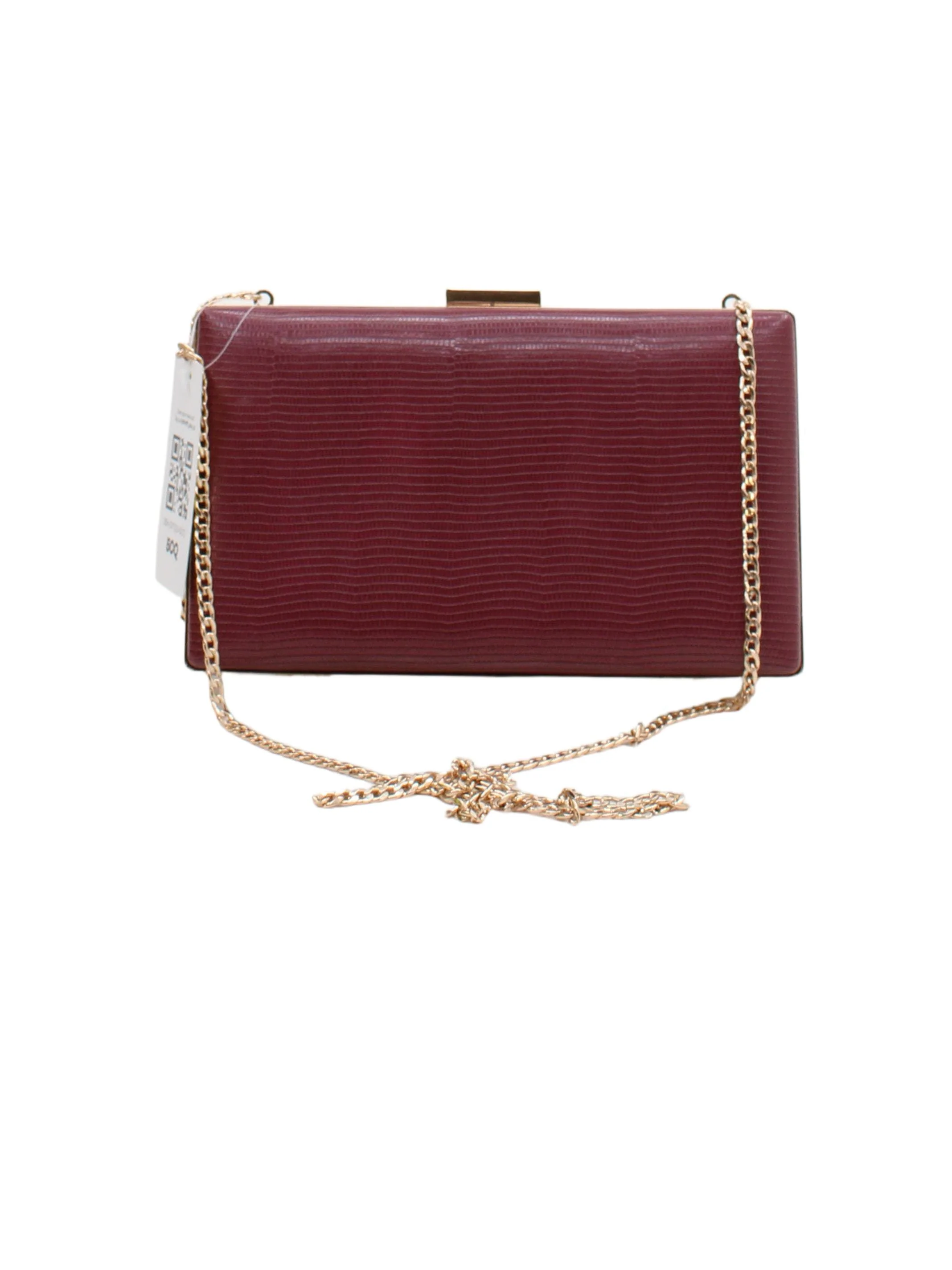 Dune Women's Bag Red Animal Print Faux Leather with Polyester Clutch