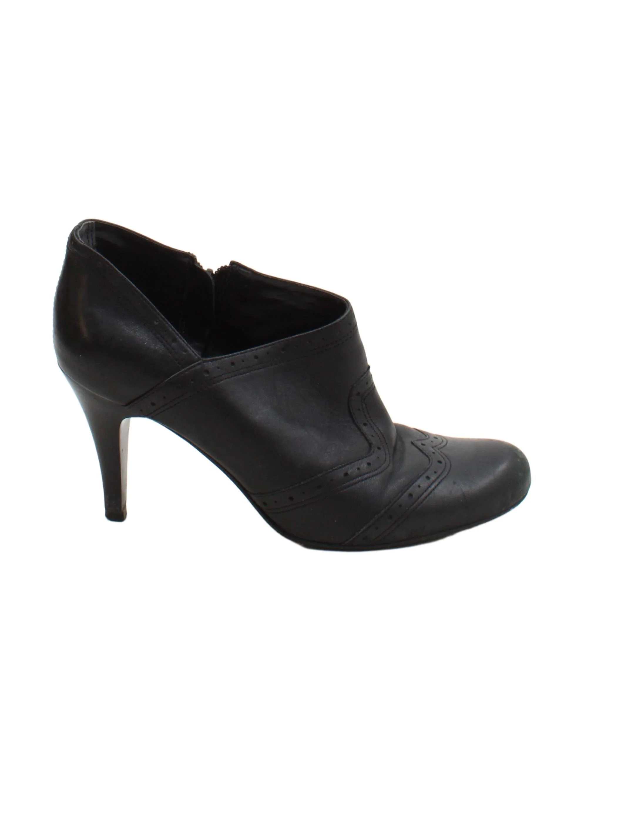 Dune Women's Boots UK 5 Black 100% Leather Combat
