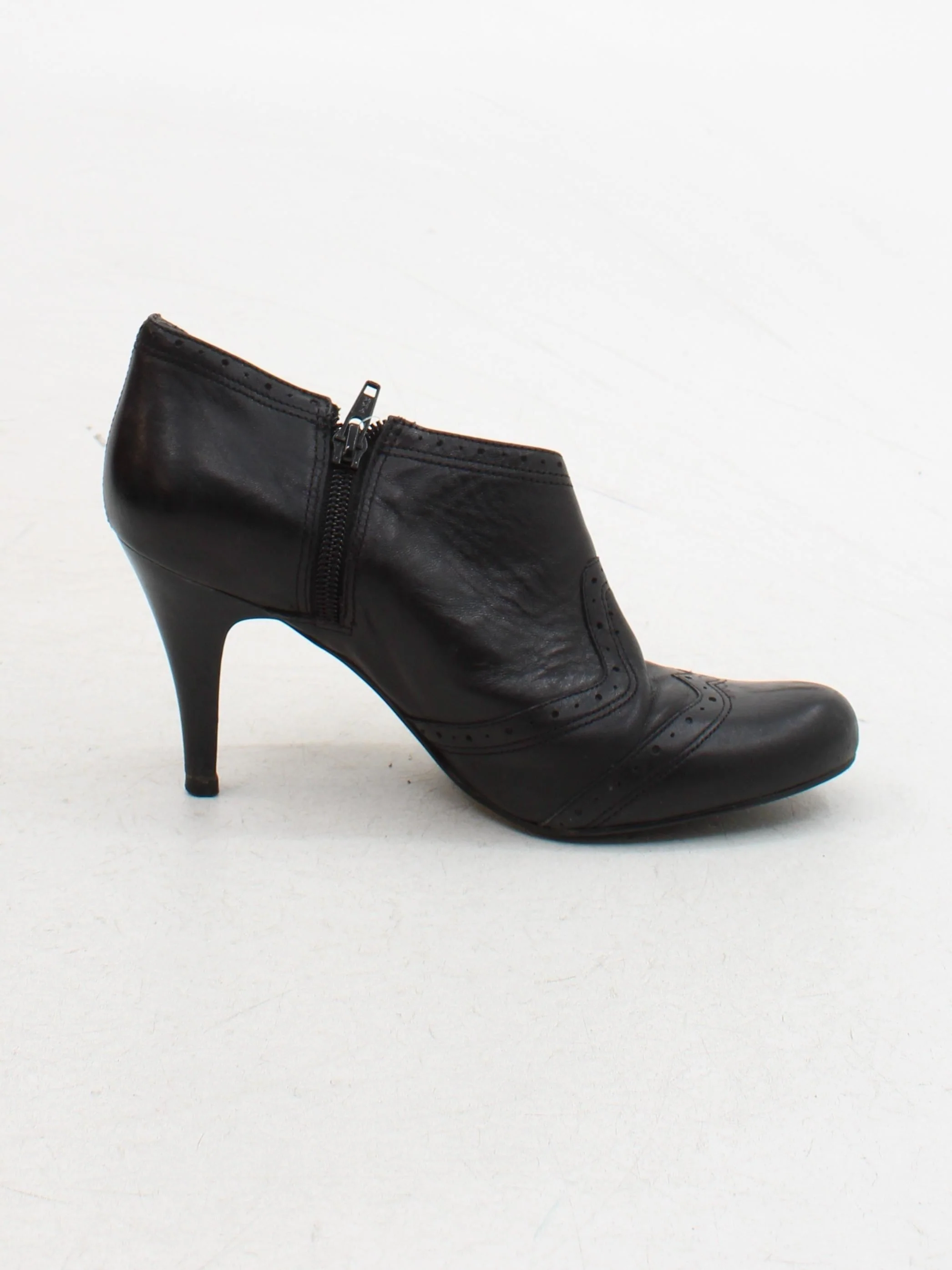 Dune Women's Boots UK 5 Black 100% Leather Combat - Image 5