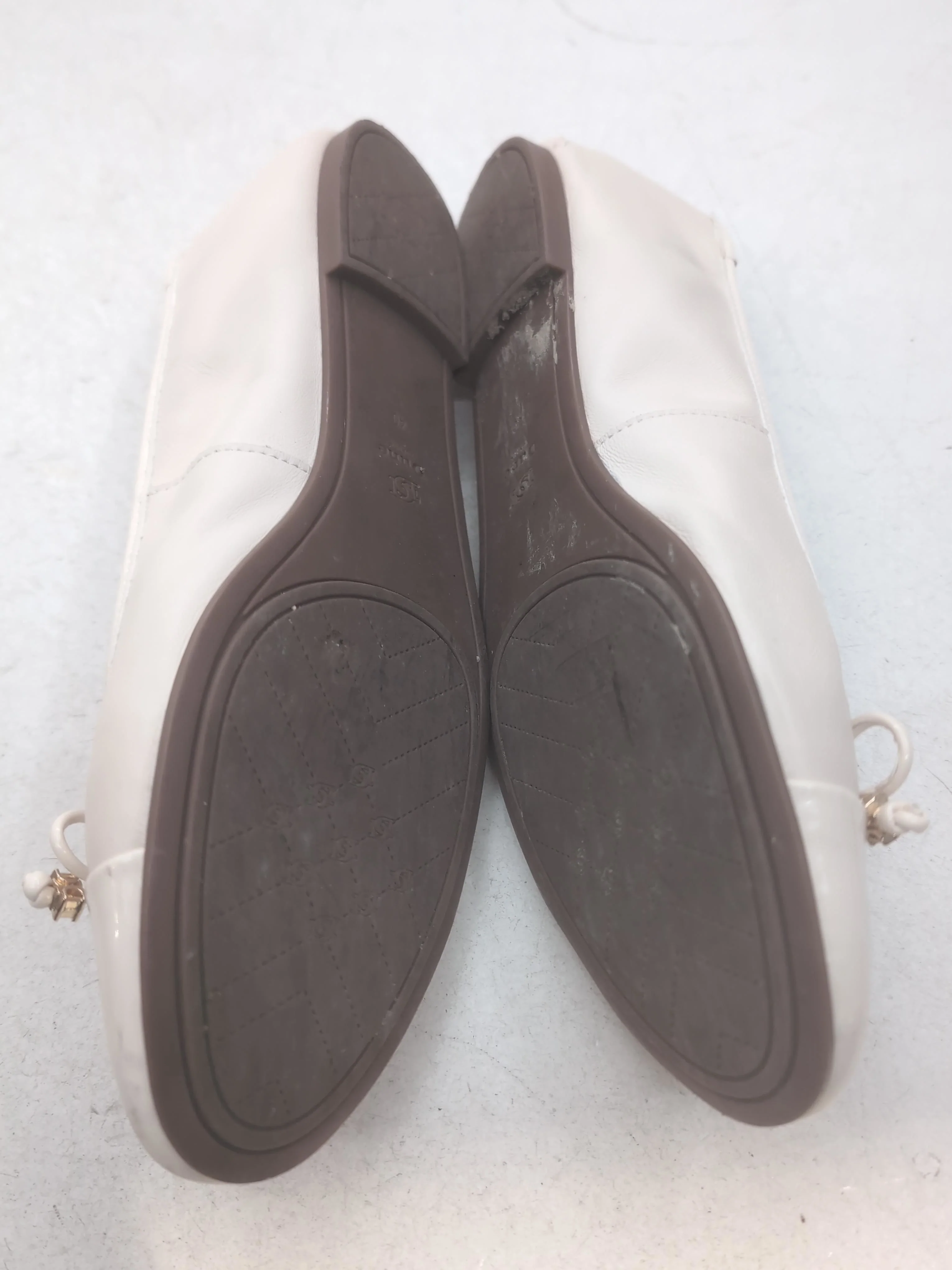 Dune Women's Flat Shoes UK 6.5 Cream 100% Faux Leather Ballet - Image 7