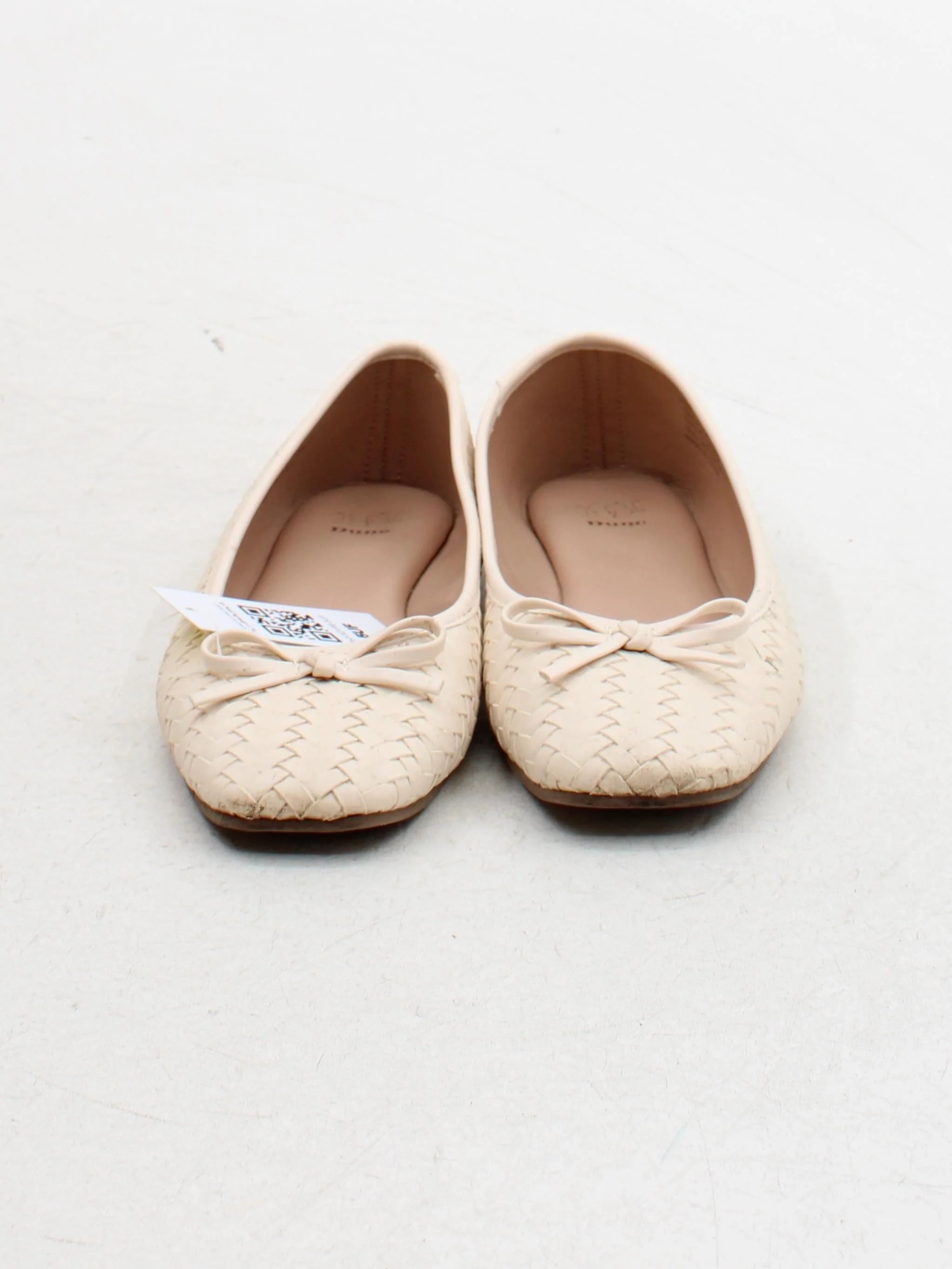 Dune Women's Flat Shoes UK 6 Cream 100% Faux Leather Ballet - Image 2