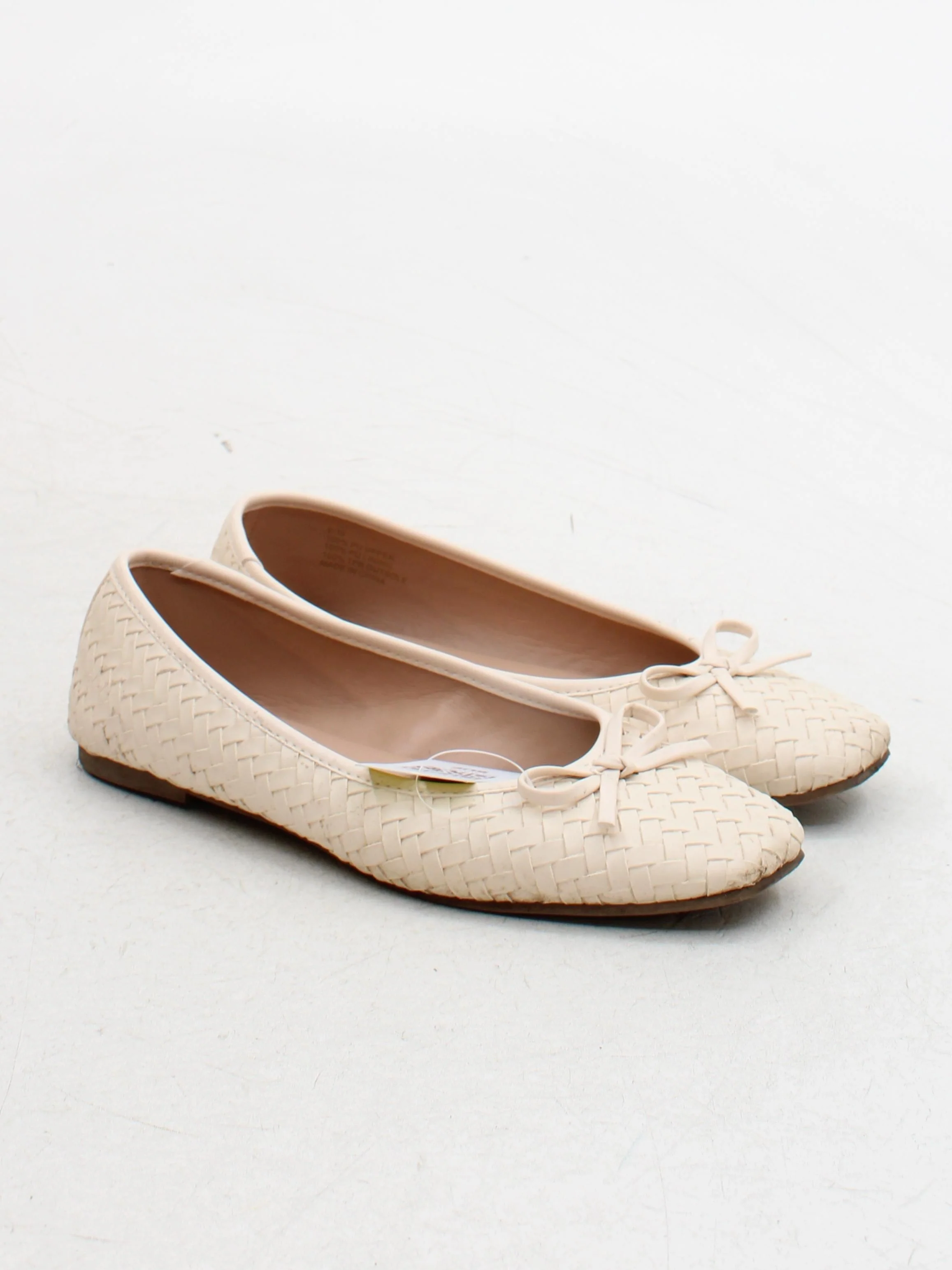 Dune Women's Flat Shoes UK 6 Cream 100% Faux Leather Ballet - Image 4