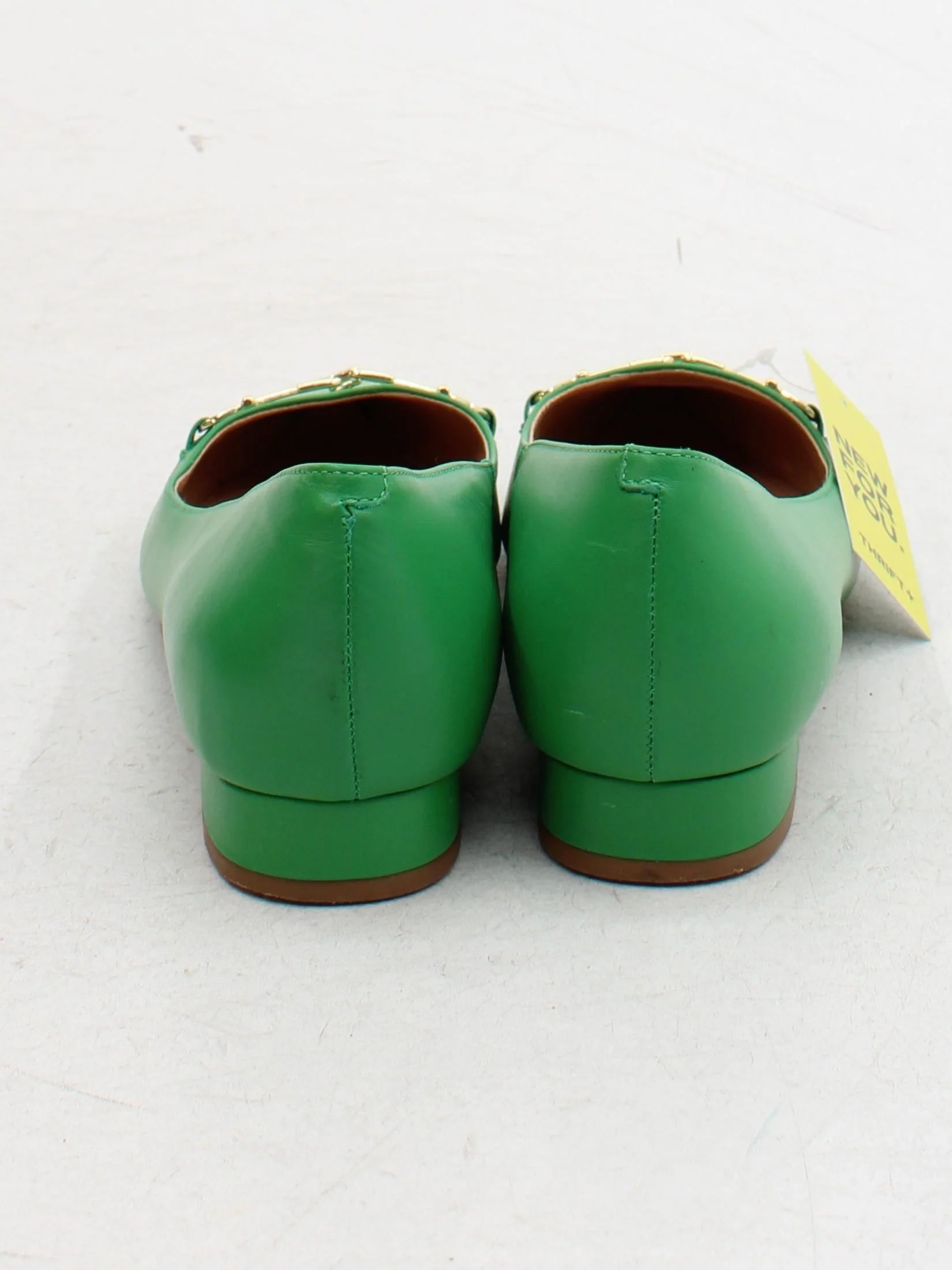 Dune Women's Flat Shoes UK 6 Green 100% Leather Ballet - Image 3