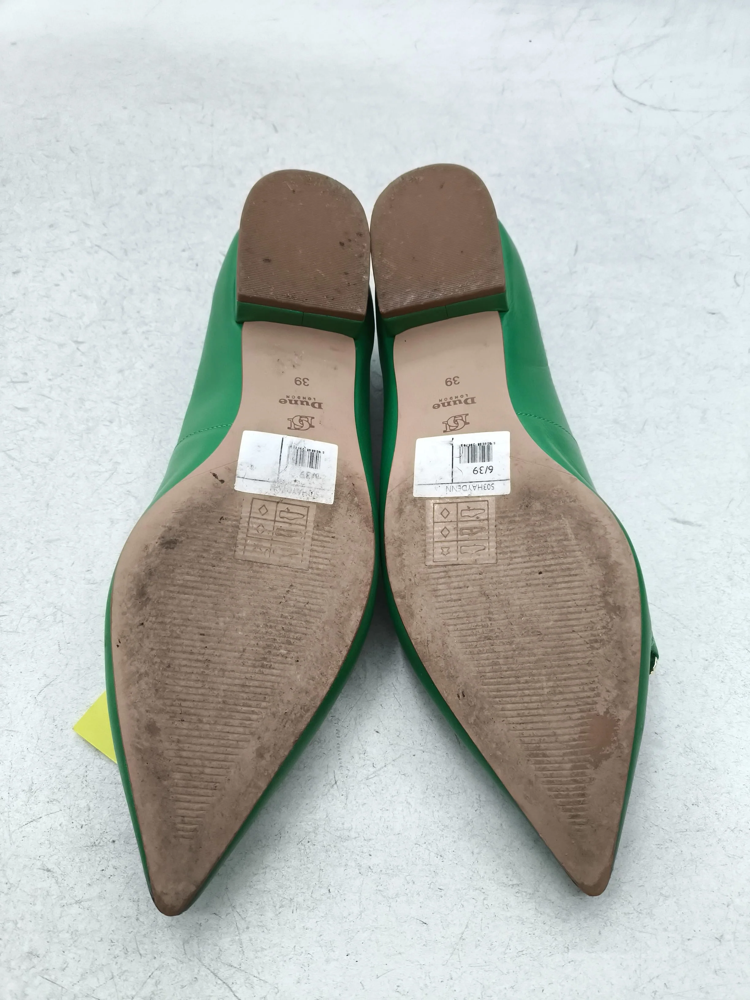 Dune Women's Flat Shoes UK 6 Green 100% Leather Ballet - Image 7