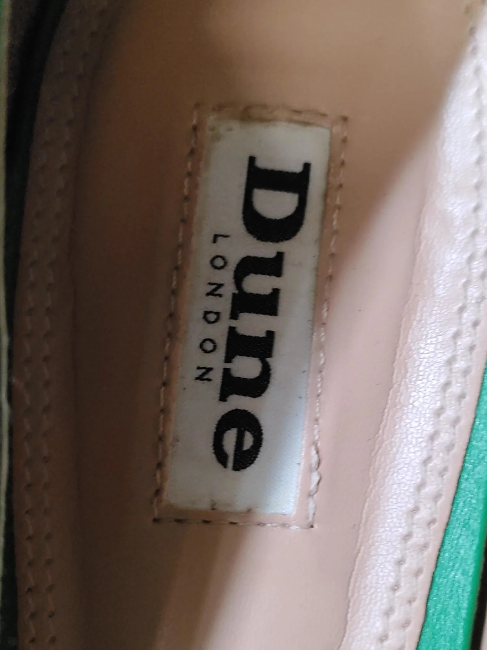 Dune Women's Flat Shoes UK 6 Green 100% Leather Ballet - Image 8