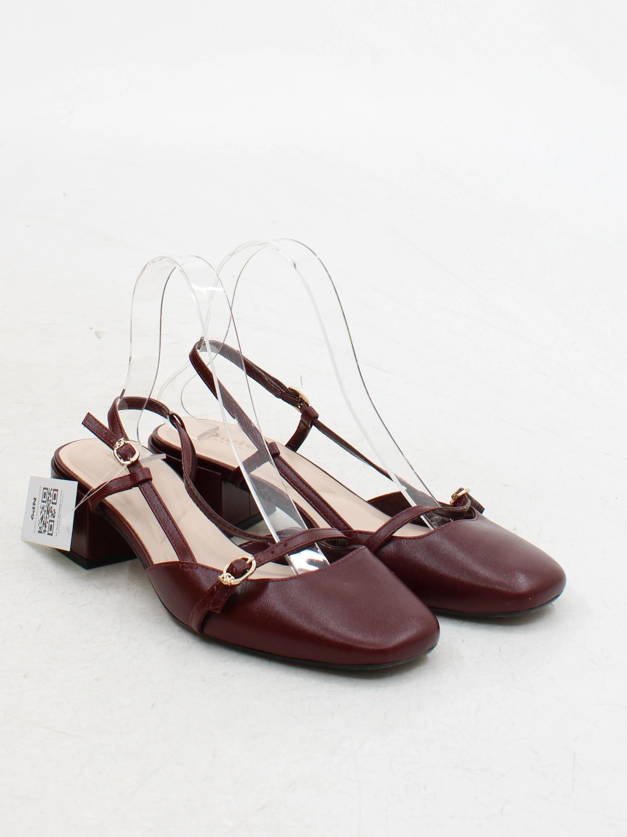 Dune Women's Flat Shoes UK 6 Red 100% Faux Leather Mary Jane - Image 4