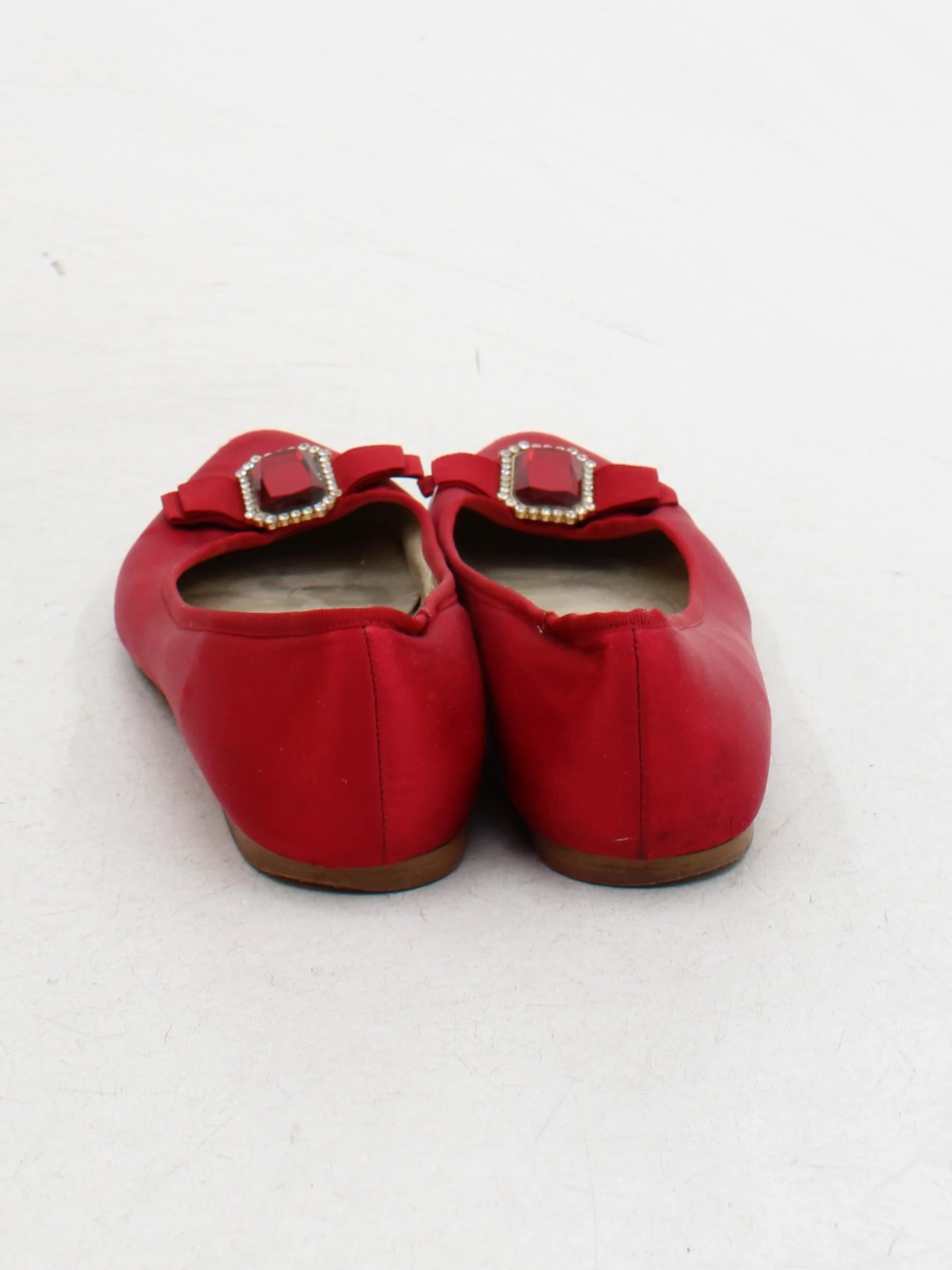 Dune Women's Flat Shoes UK 6 Red 100% Other Ballet - Image 3