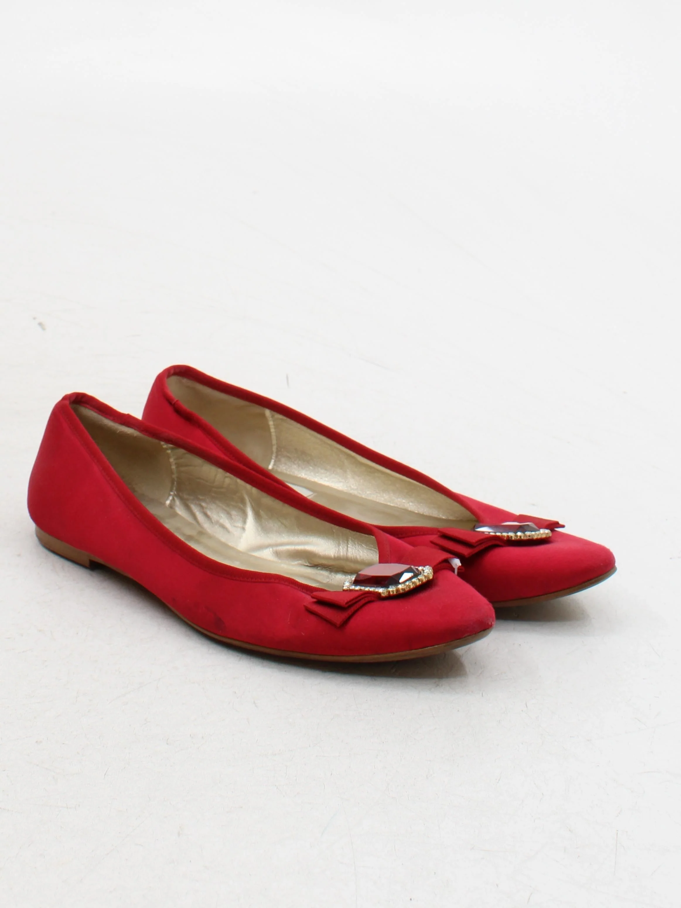 Dune Women's Flat Shoes UK 6 Red 100% Other Ballet - Image 4