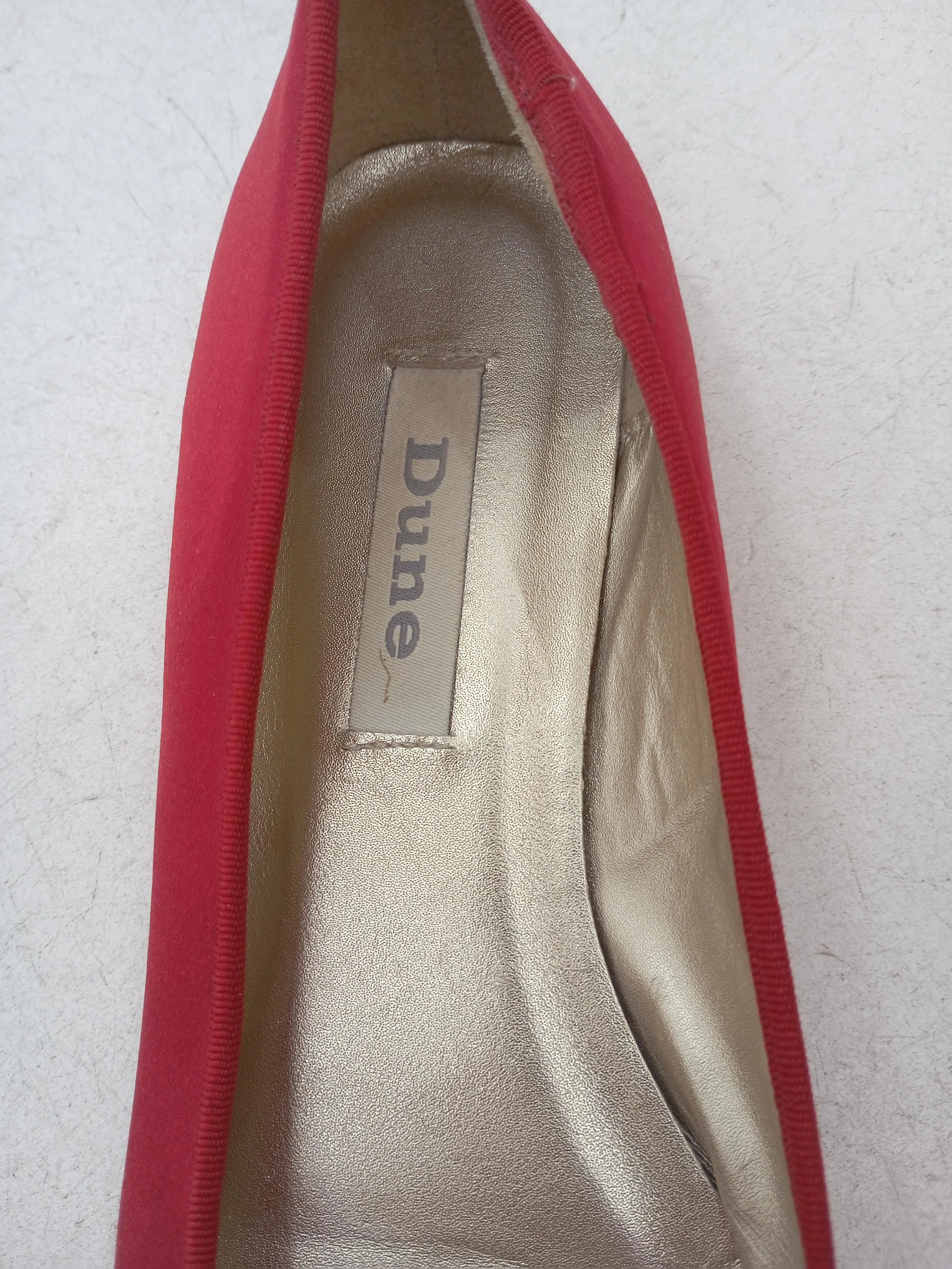 Dune Women's Flat Shoes UK 6 Red 100% Other Ballet - Image 6