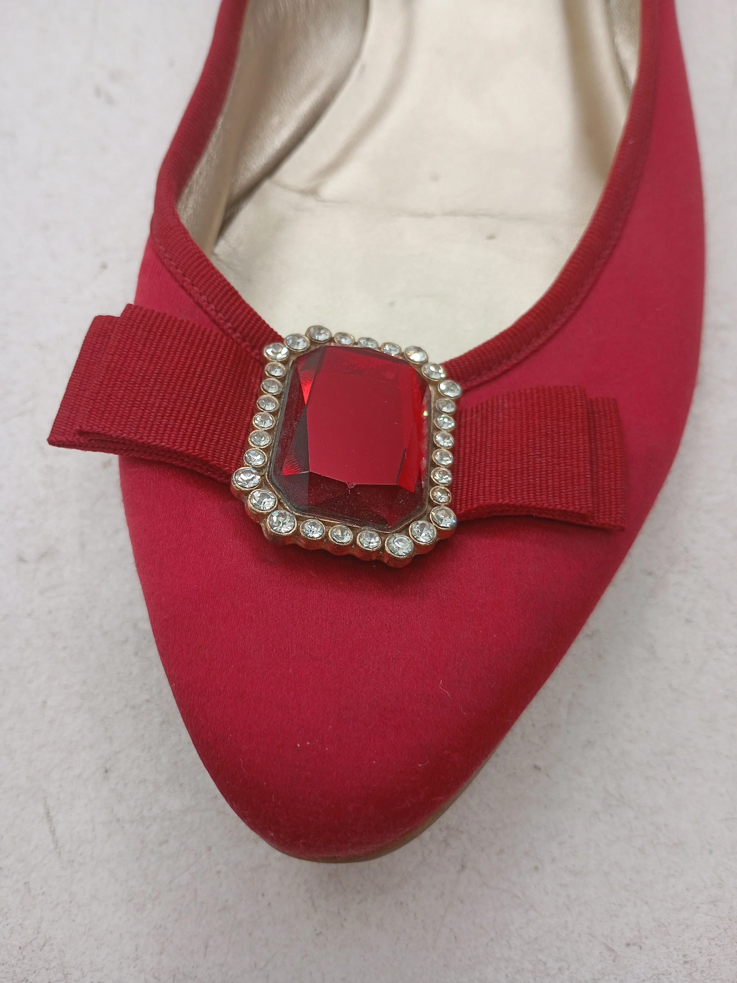 Dune Women's Flat Shoes UK 6 Red 100% Other Ballet - Image 8
