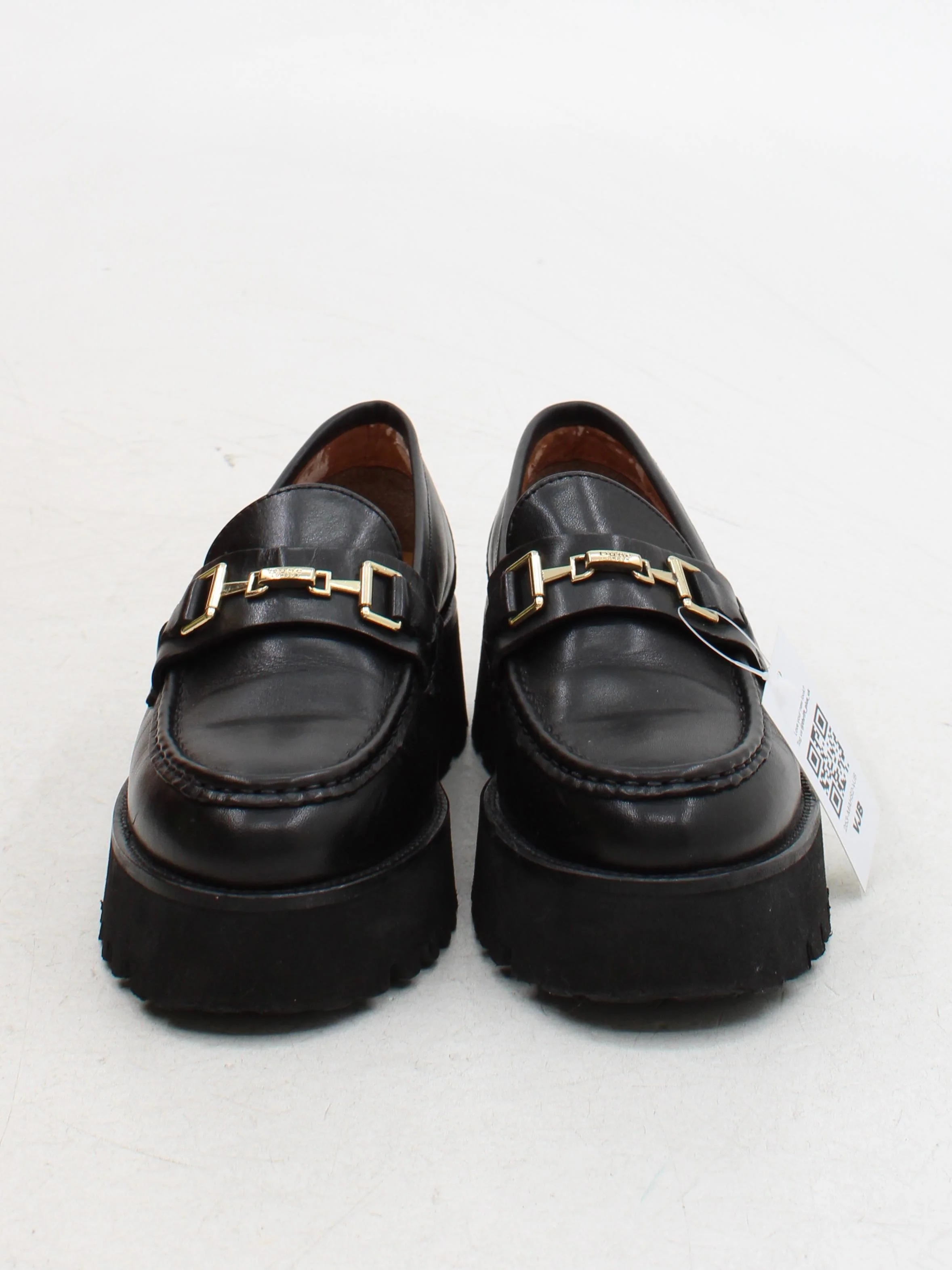 Dune Women's Flat Shoes UK 7 Black 100% Leather Loafer - Image 2