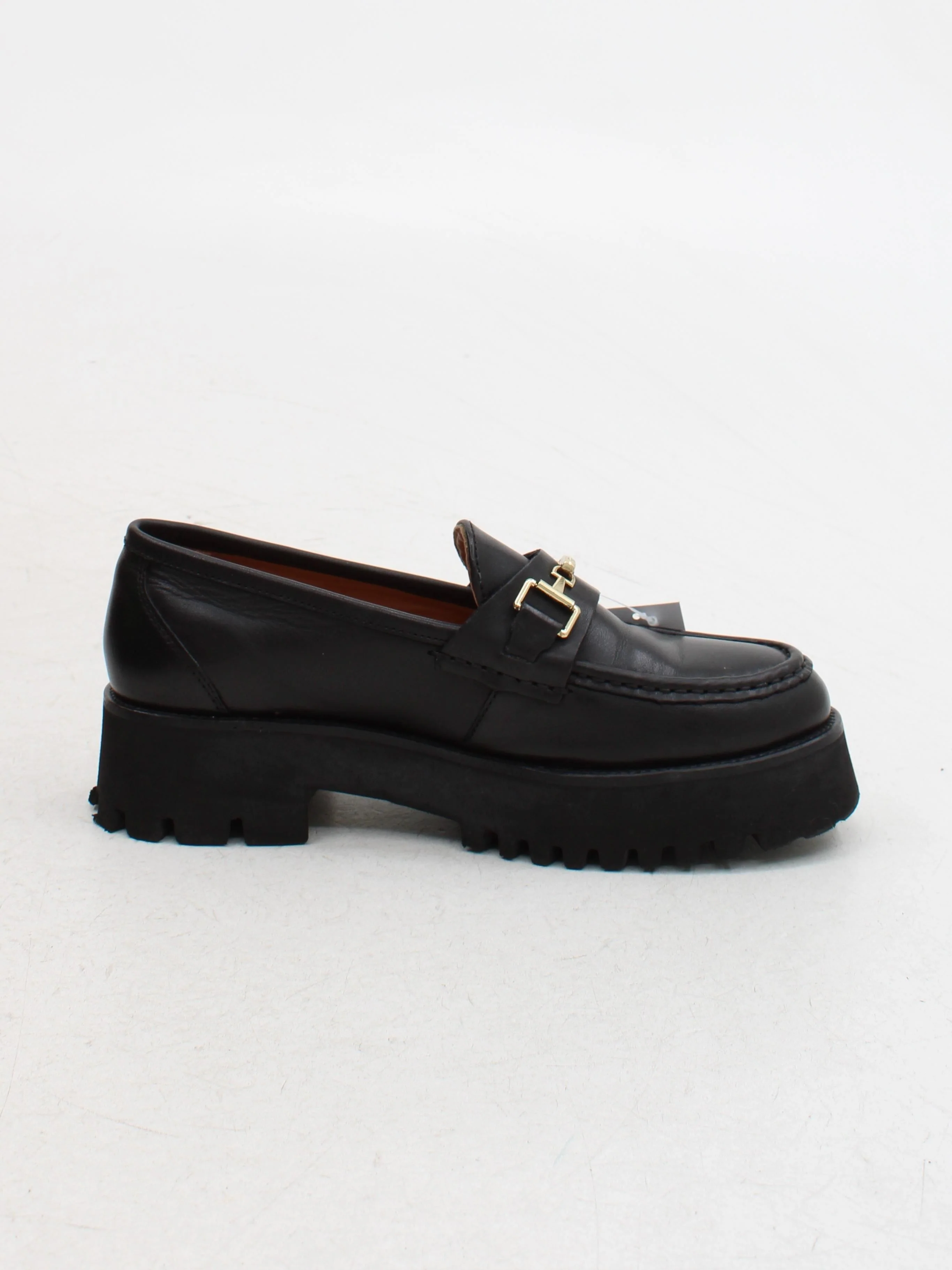 Dune Women's Flat Shoes UK 7 Black 100% Leather Loafer - Image 5
