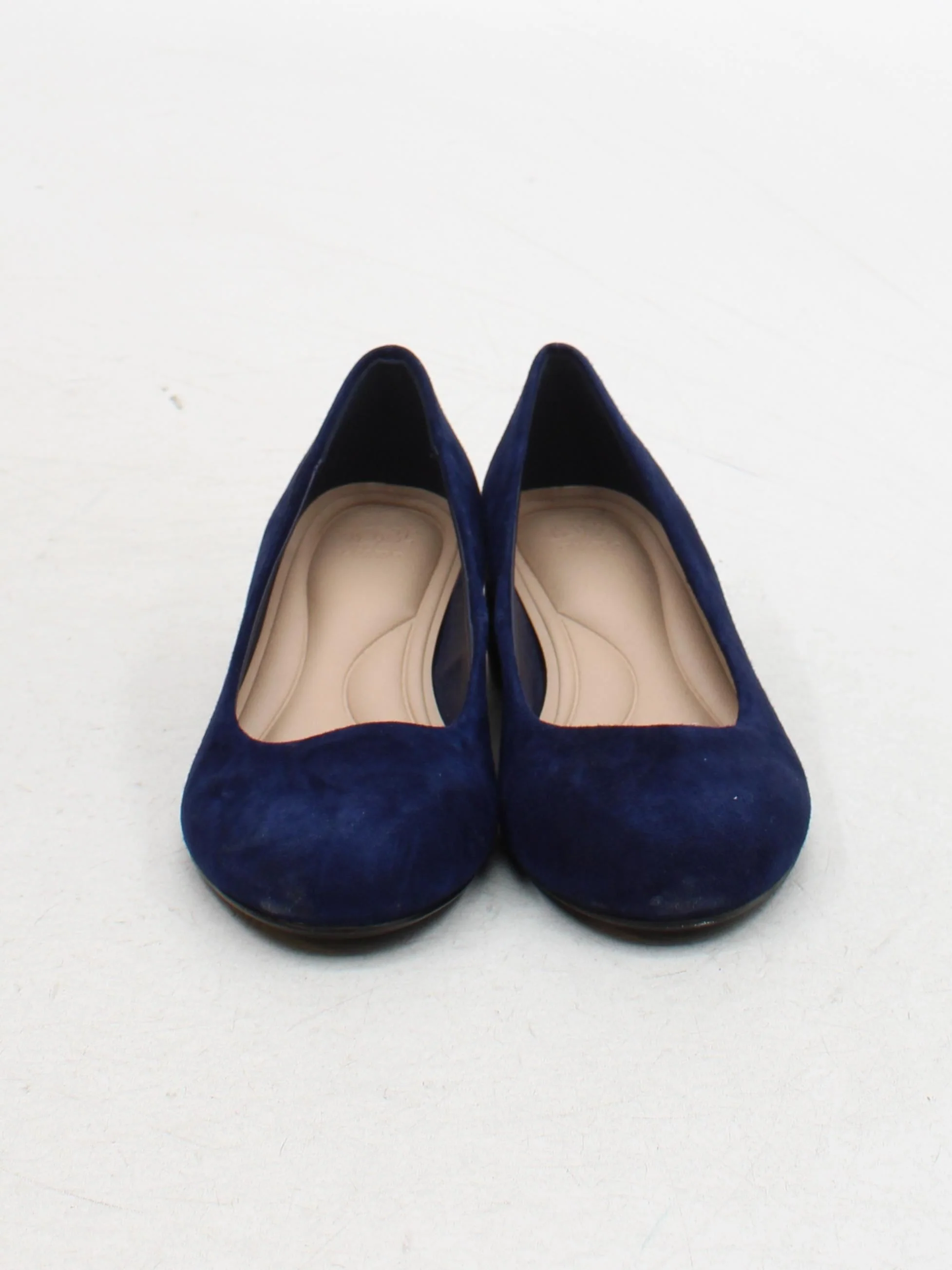 Dune Women's Heels UK 2 Blue 100% Suede Court - Image 2