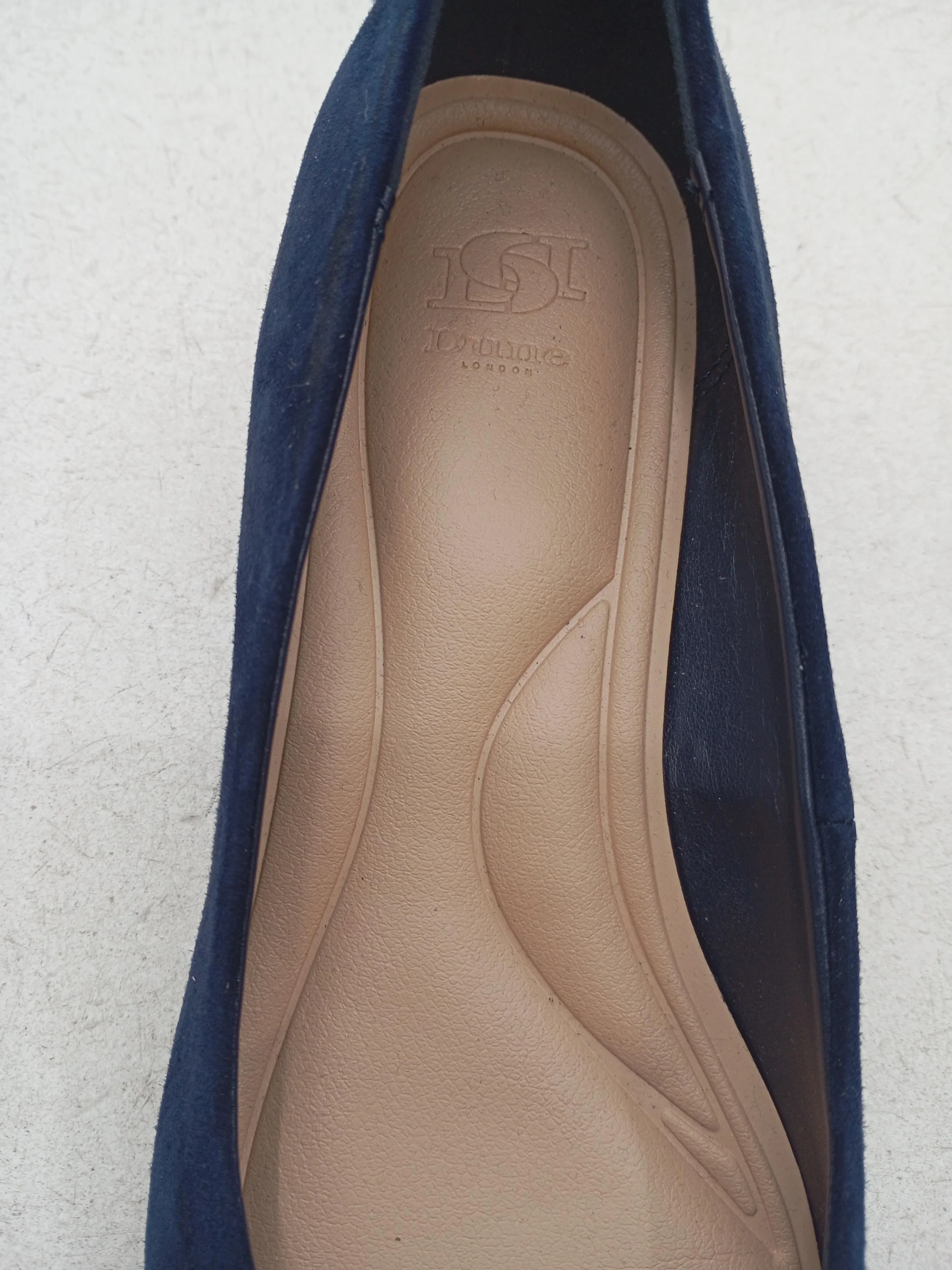 Dune Women's Heels UK 2 Blue 100% Suede Court - Image 5