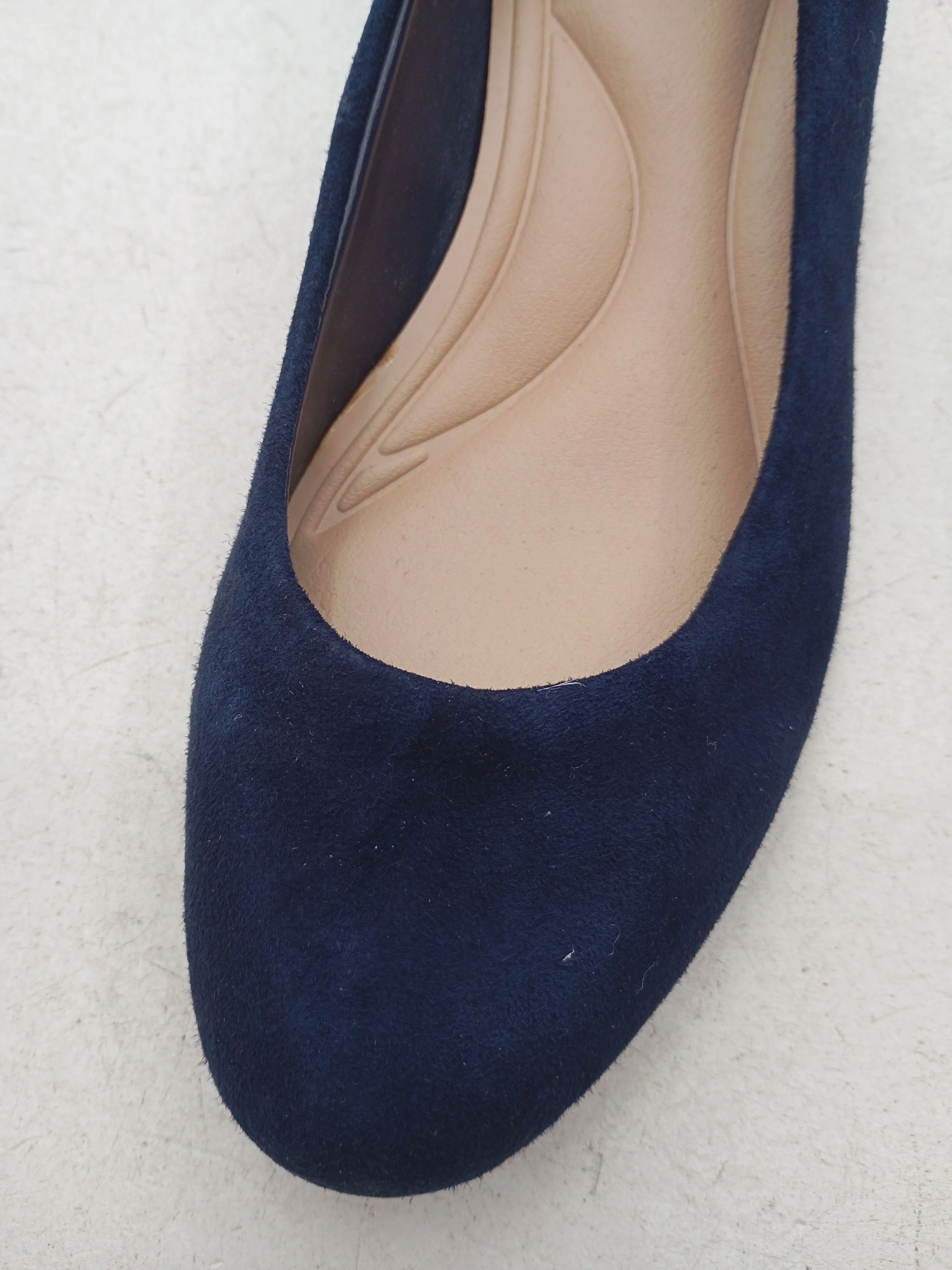 Dune Women's Heels UK 2 Blue 100% Suede Court - Image 8