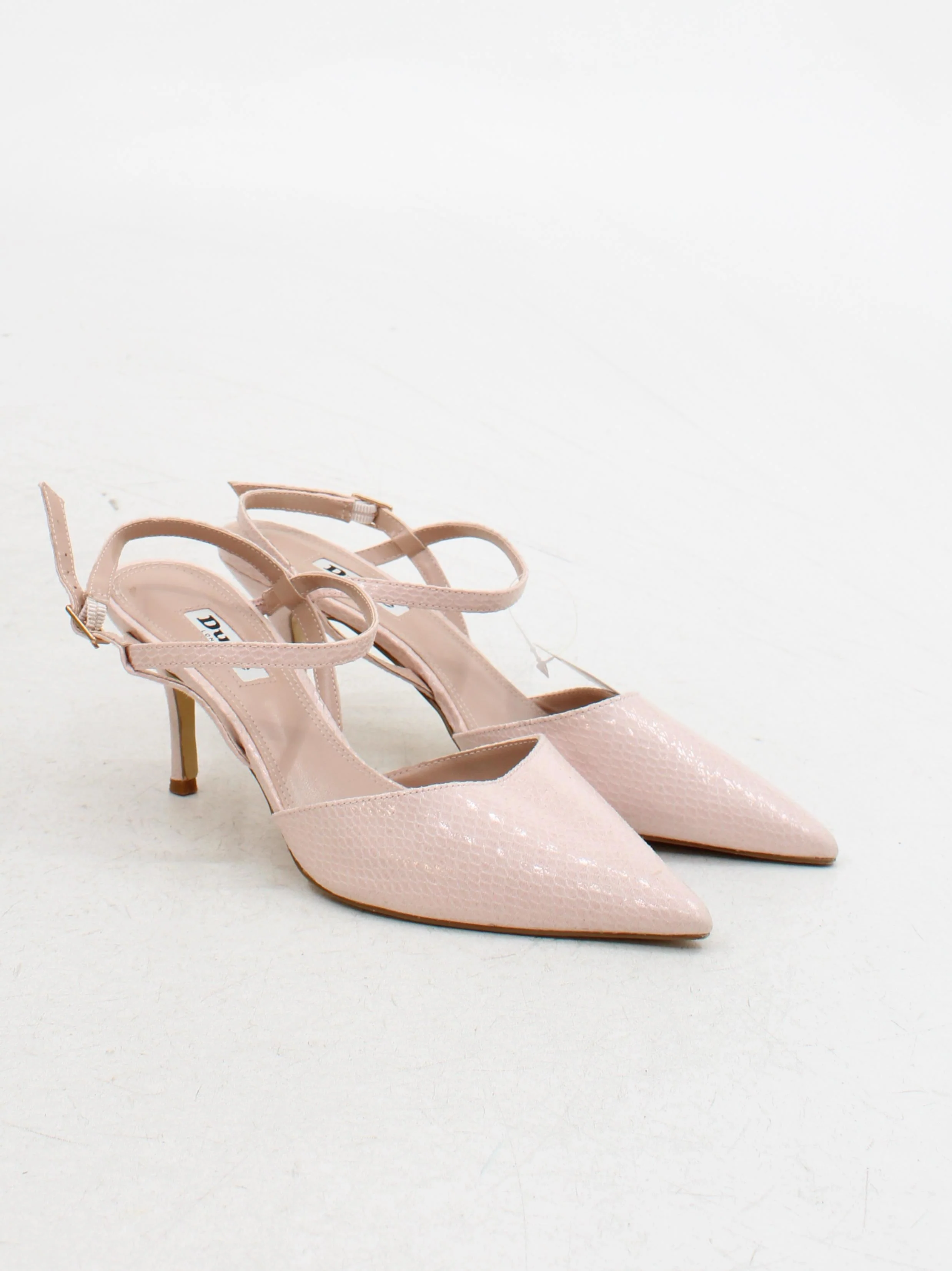 Dune Women's Heels UK 5 Pink Animal Print 100% Faux Leather Court - Image 4