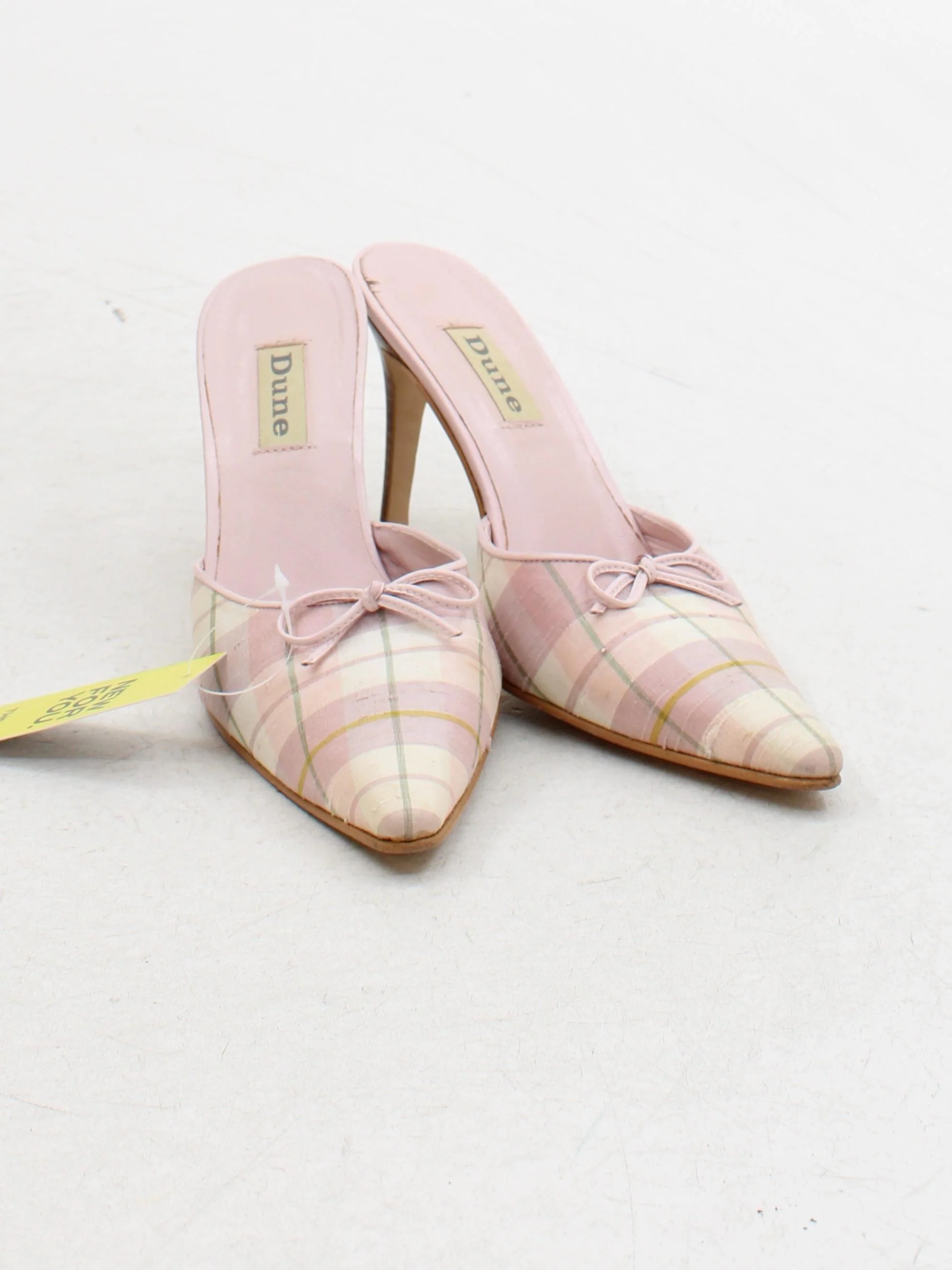 Dune Women's Heels UK 5 Pink Checkered 100% Other Mule - Image 2