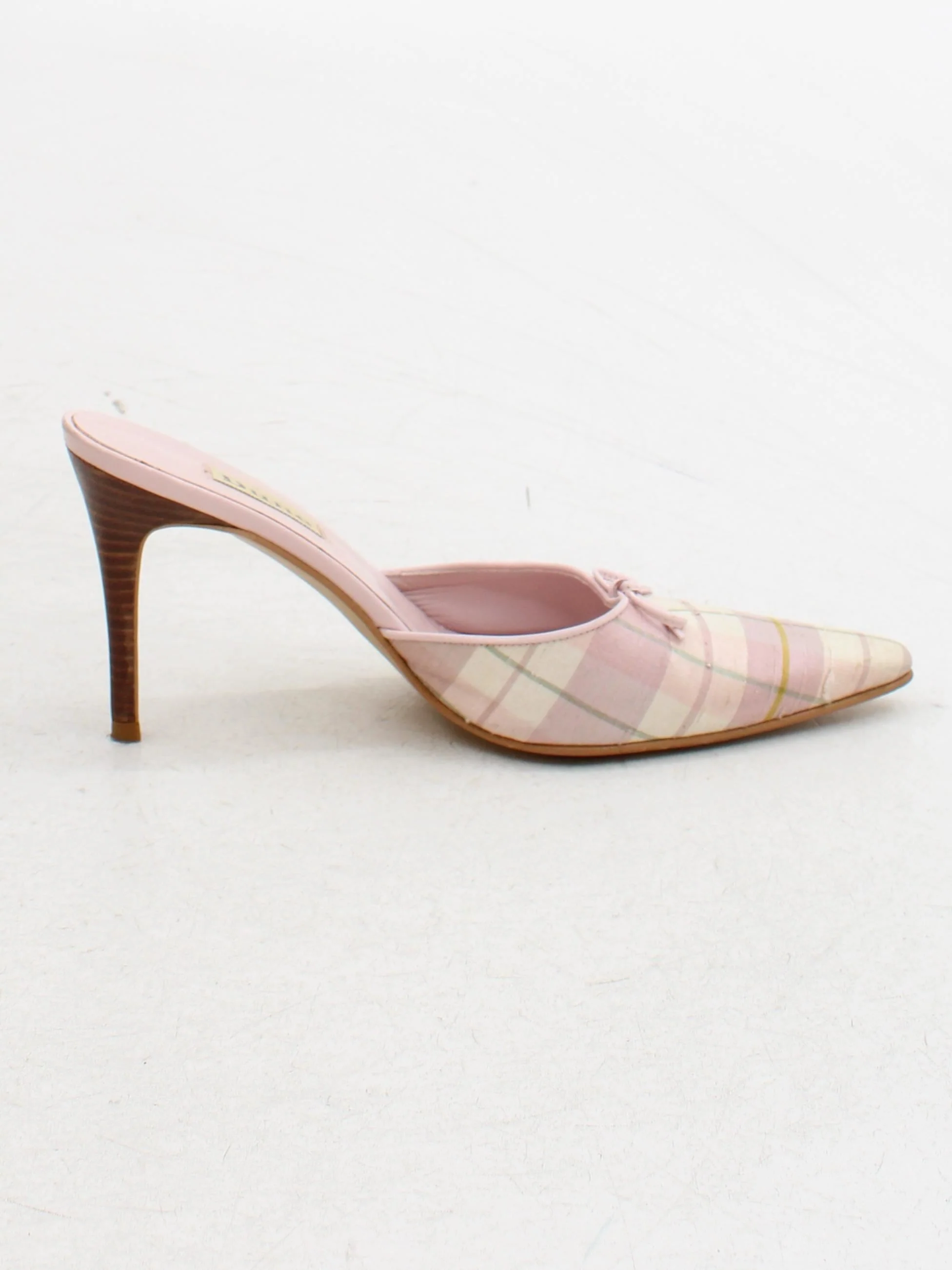 Dune Women's Heels UK 5 Pink Checkered 100% Other Mule - Image 5