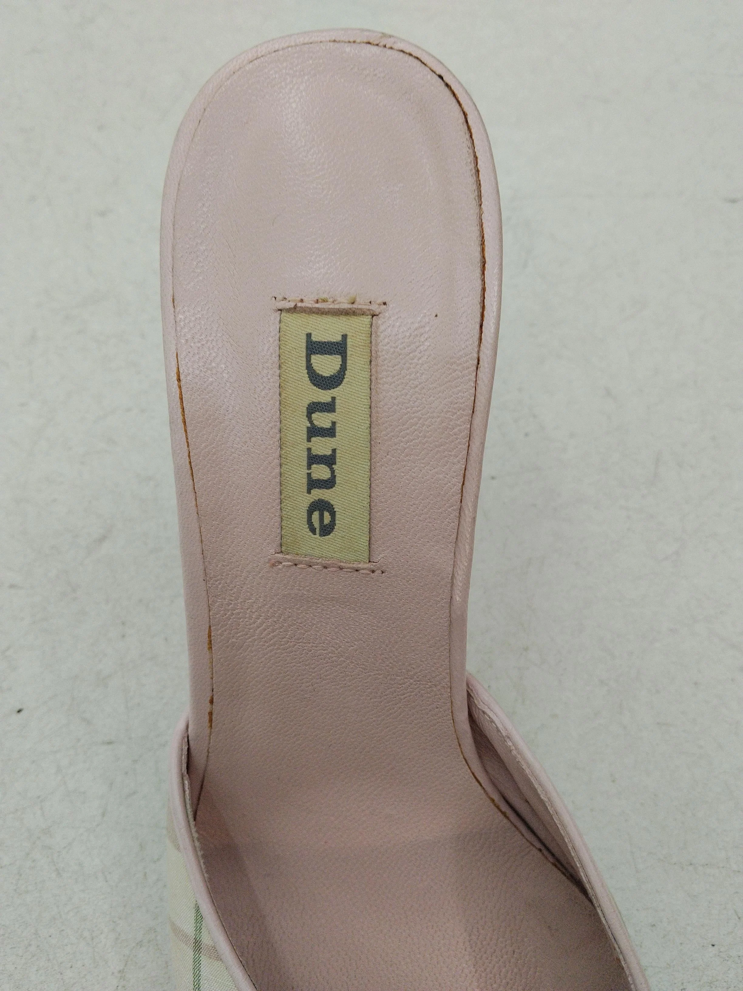 Dune Women's Heels UK 5 Pink Checkered 100% Other Mule - Image 6