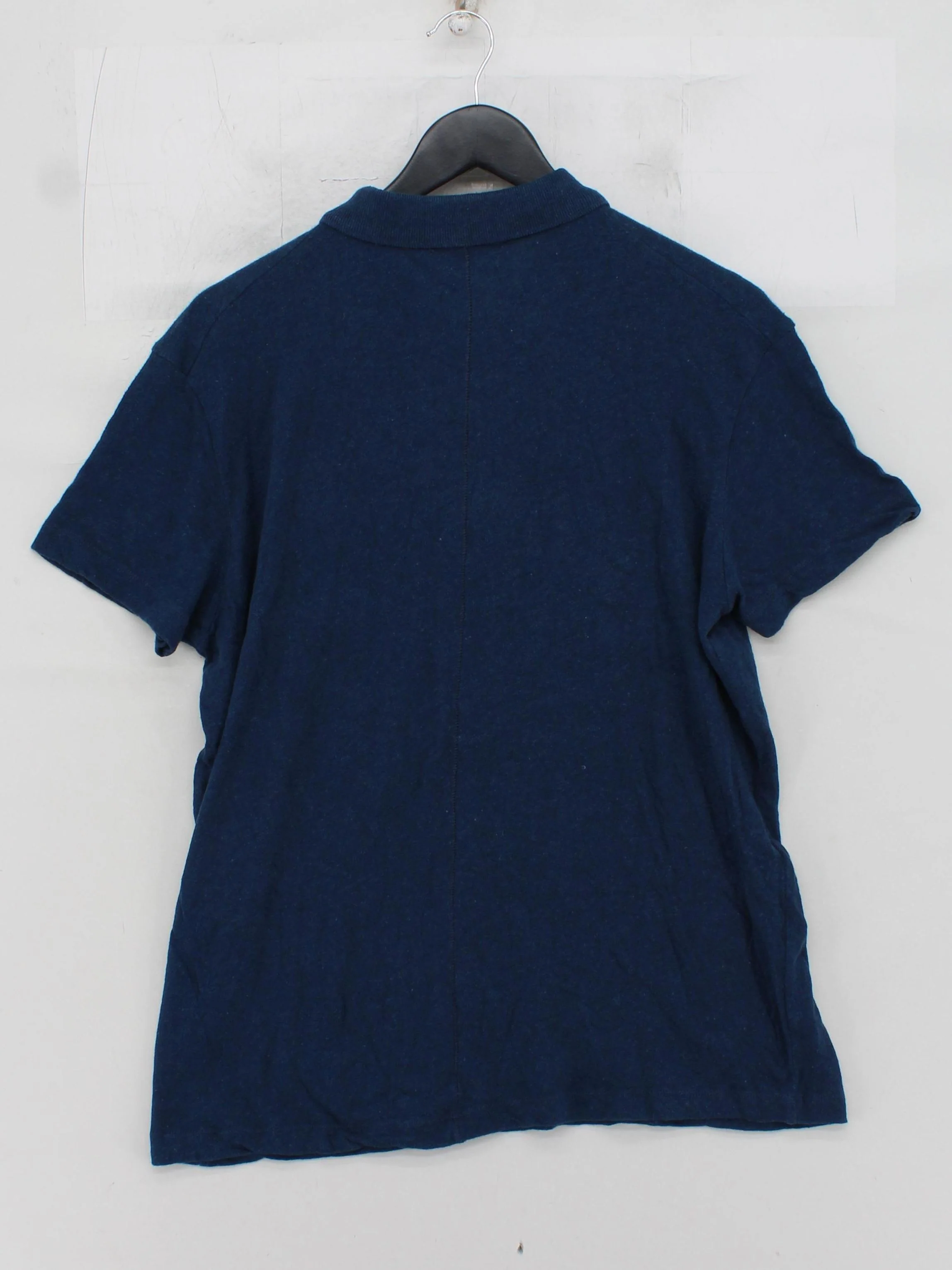 Each X Other Men's Polo M Blue Cotton with Linen Basic - Image 2