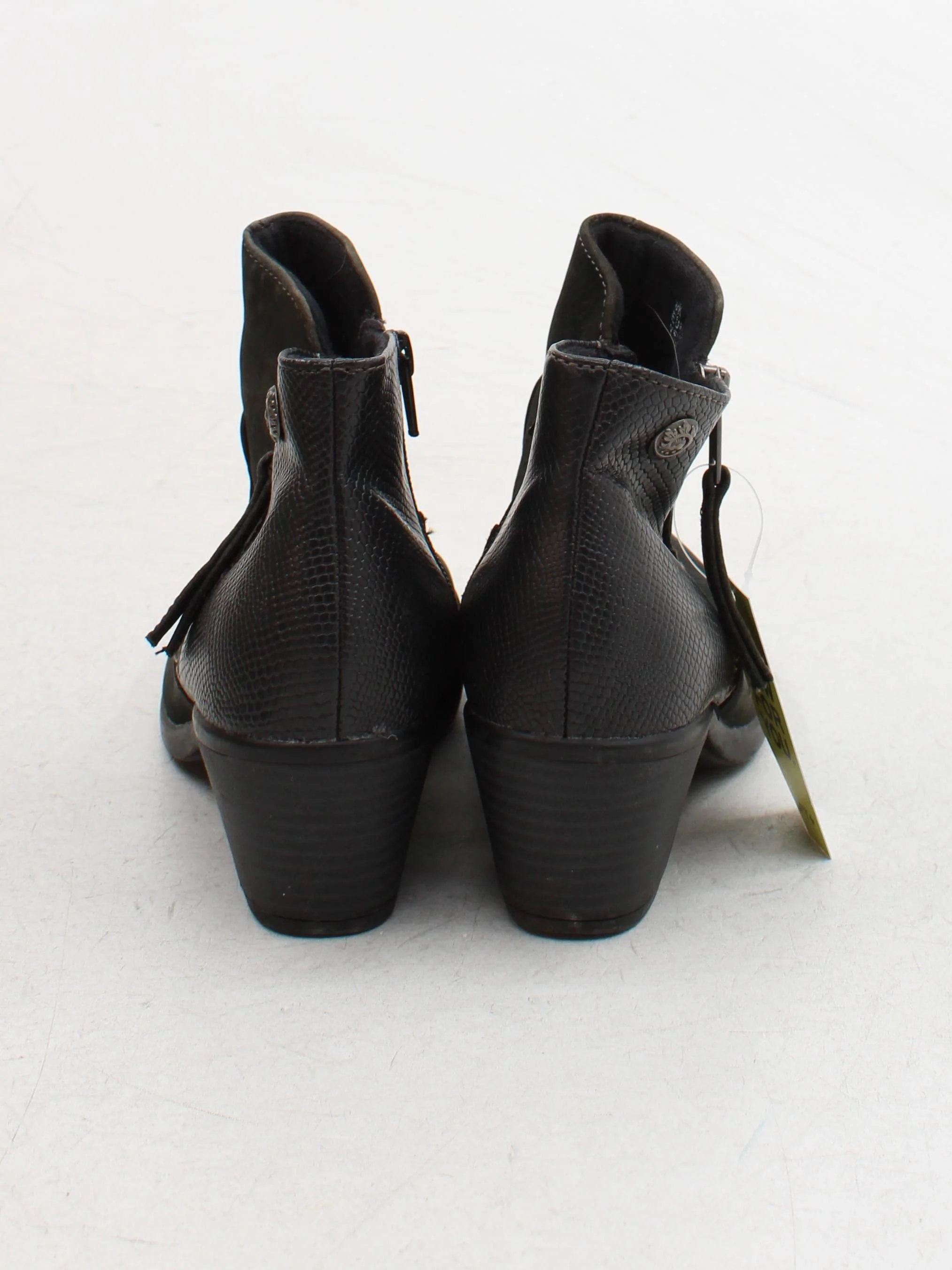 Earth Spirit Women's Boots UK 4 Black 100% Suede Combat - Image 3