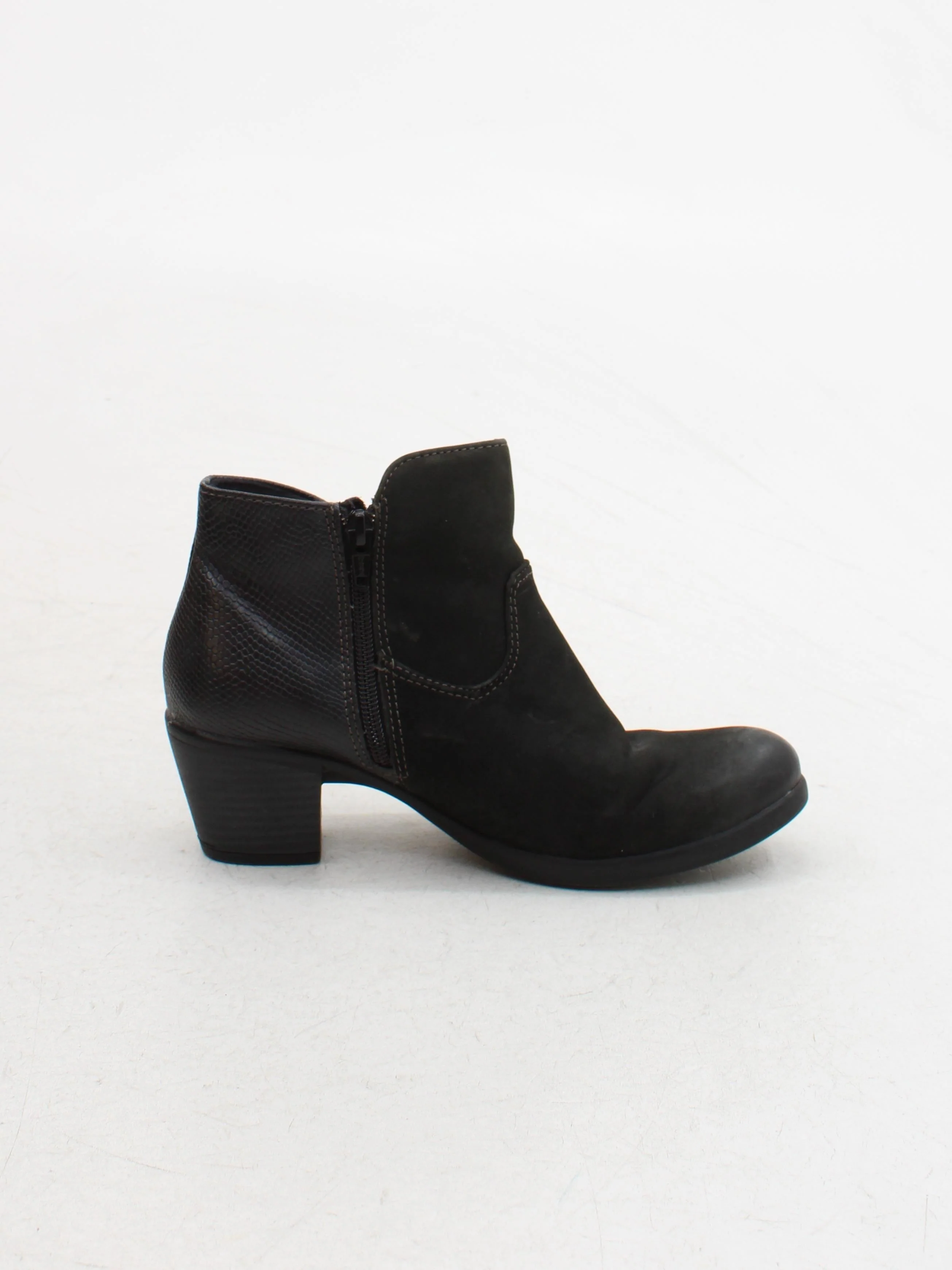 Earth Spirit Women's Boots UK 4 Black 100% Suede Combat - Image 5
