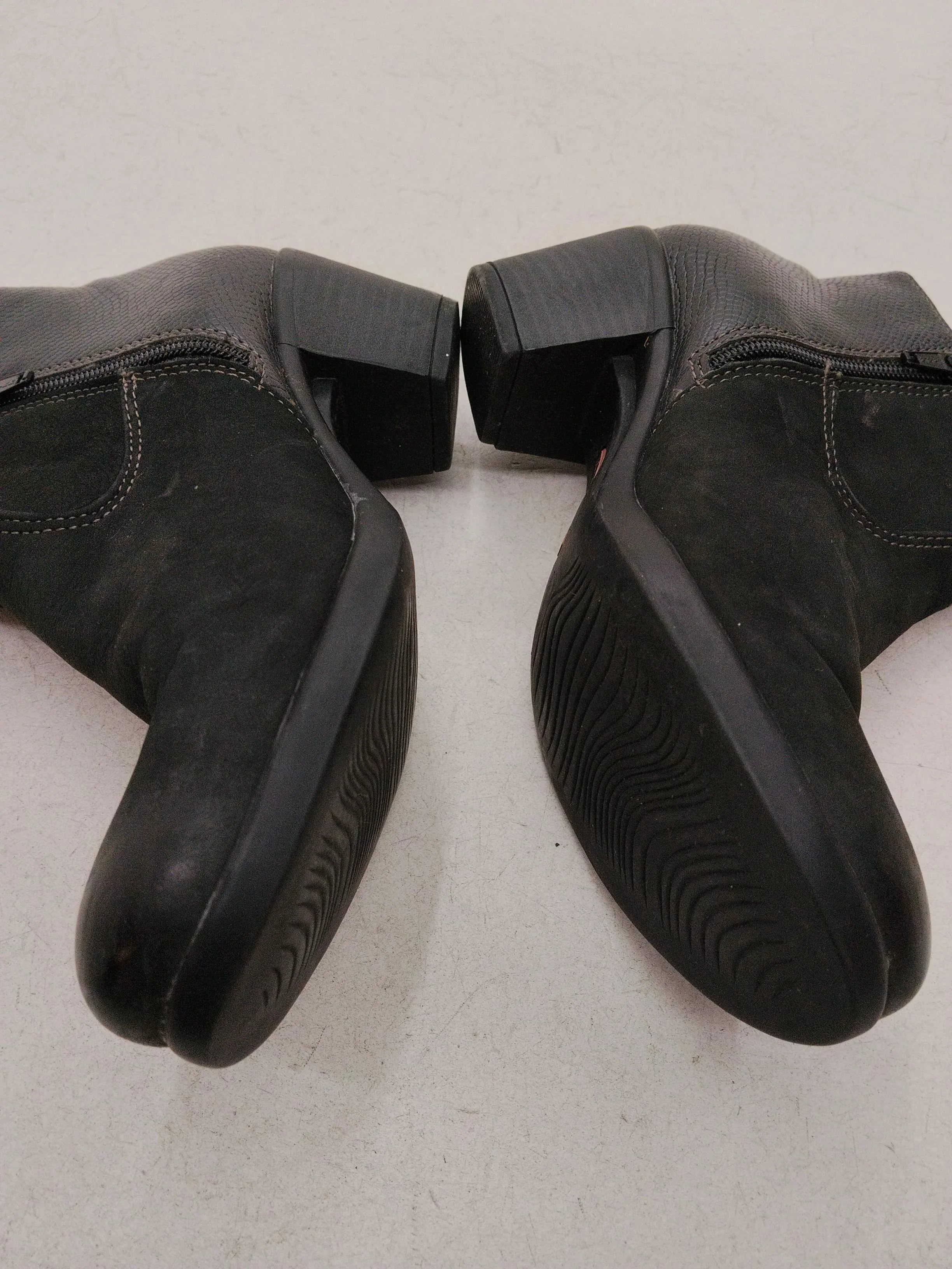 Earth Spirit Women's Boots UK 4 Black 100% Suede Combat - Image 7