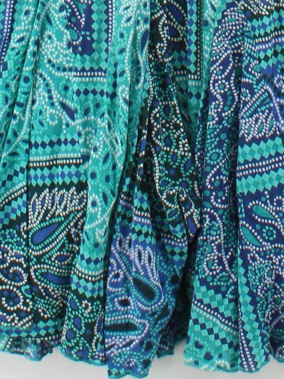 East A-Line Midi Dress UK10 in Blue - Image 4