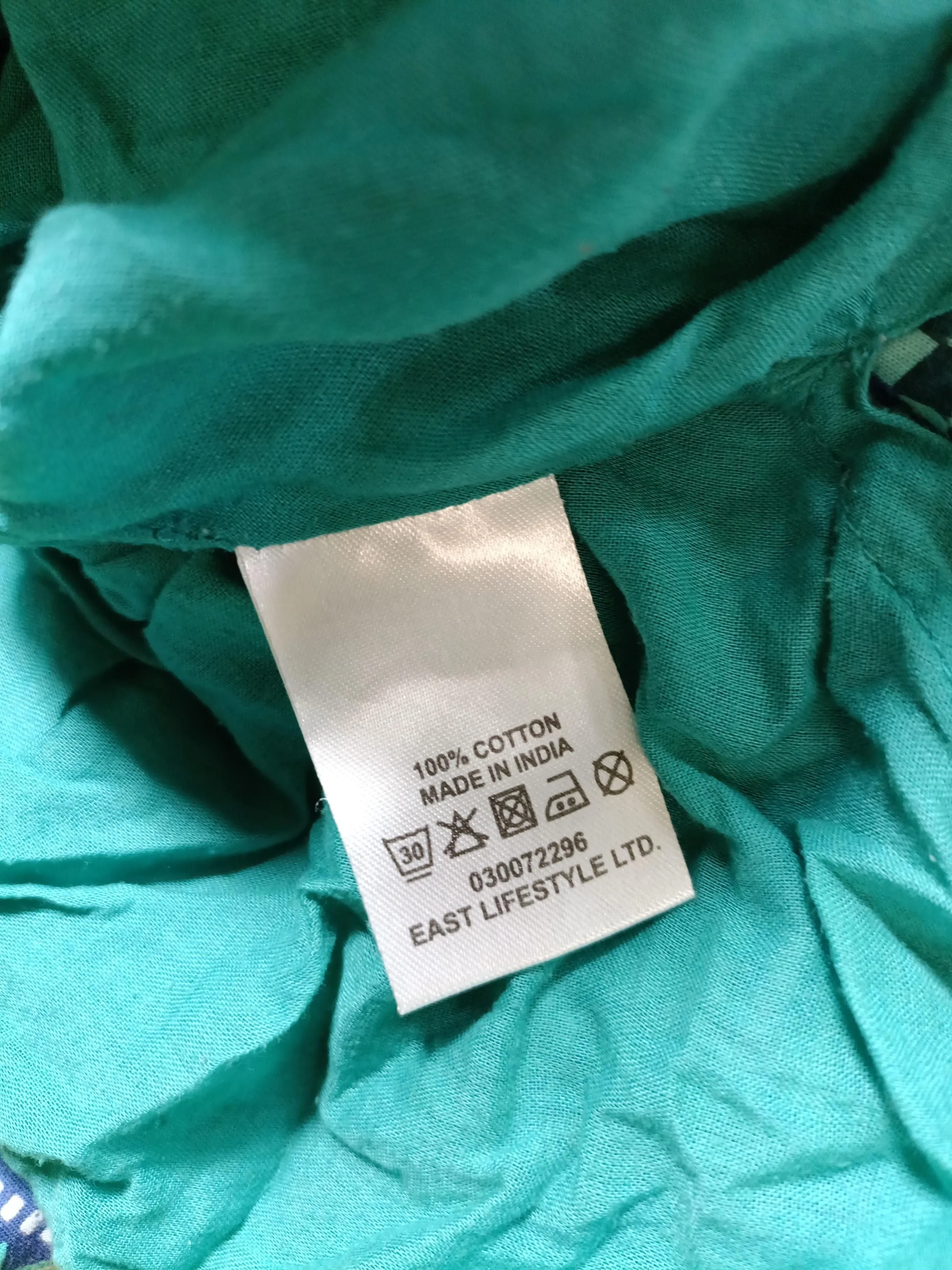 East A-Line Midi Dress UK10 in Blue - Image 6