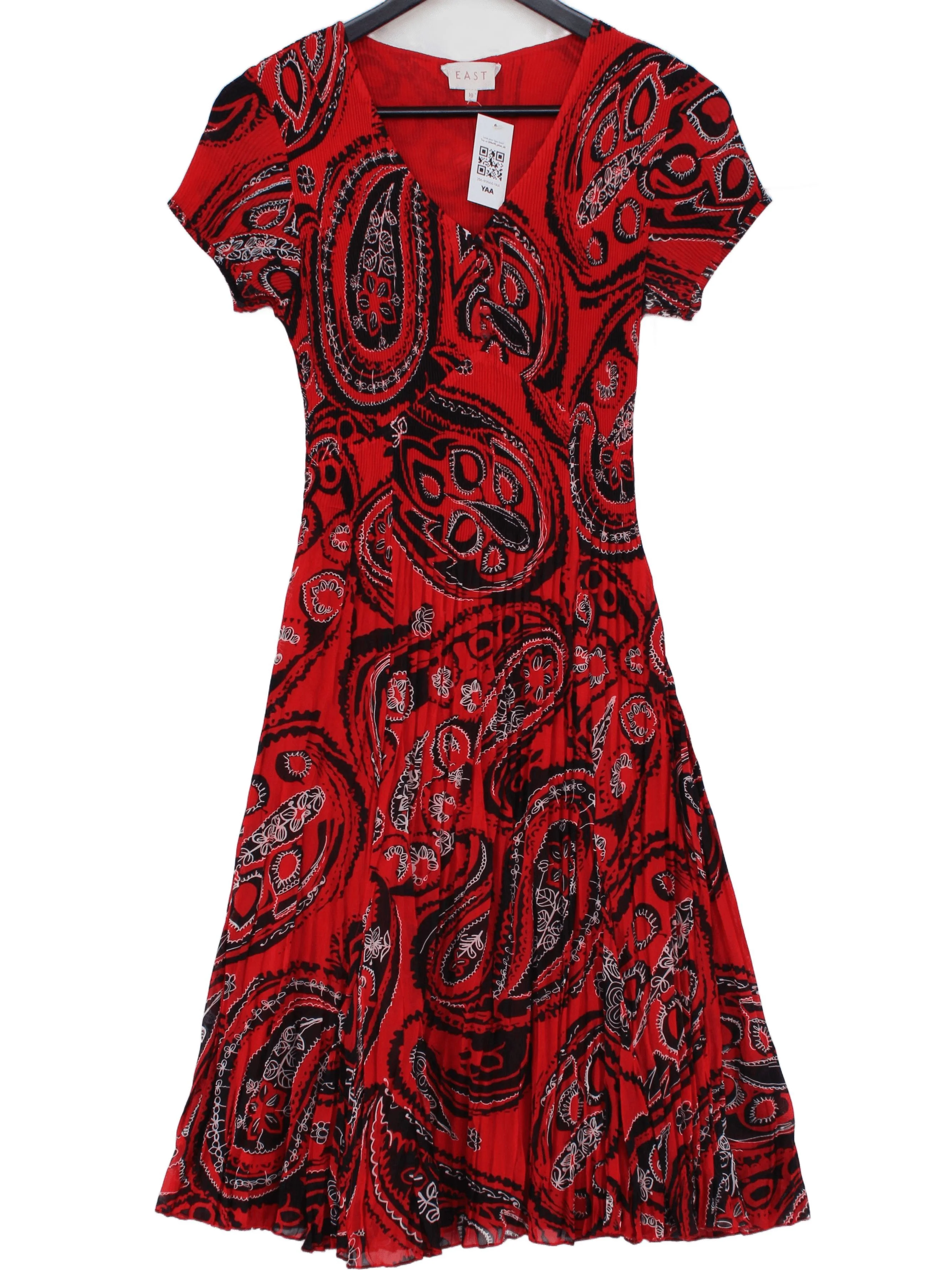 East Skater Midi Dress UK10 in Multi