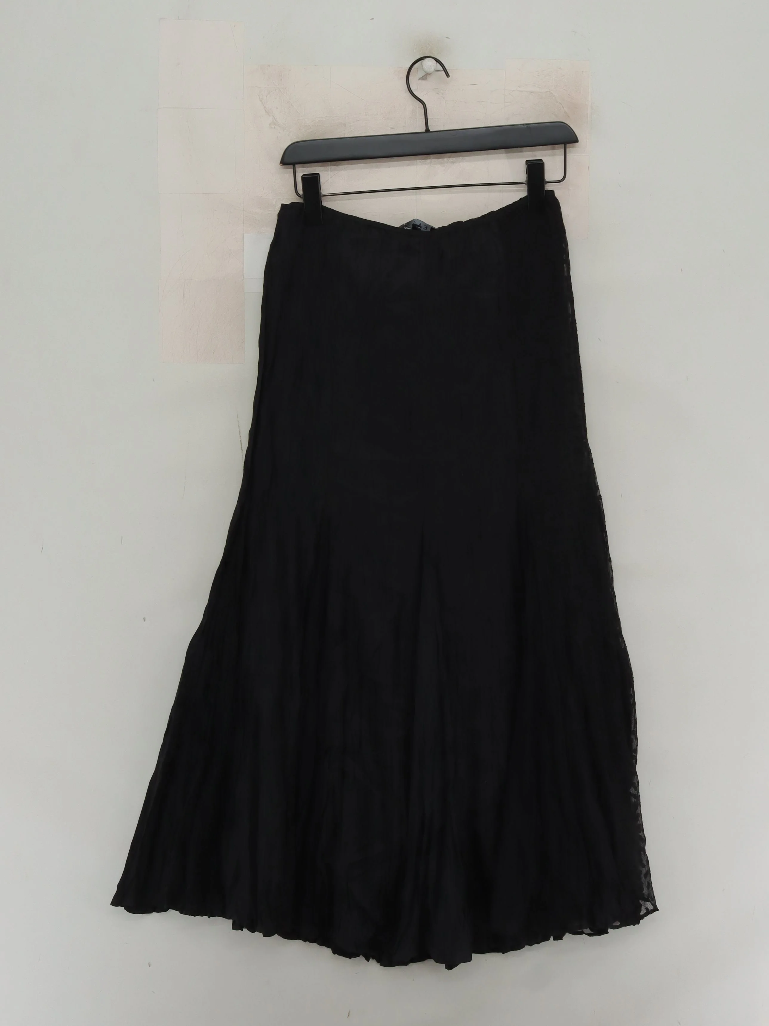 East Women's Midi Skirt UK 10 Black Silk with Acetate Midi A-Line - Image 2