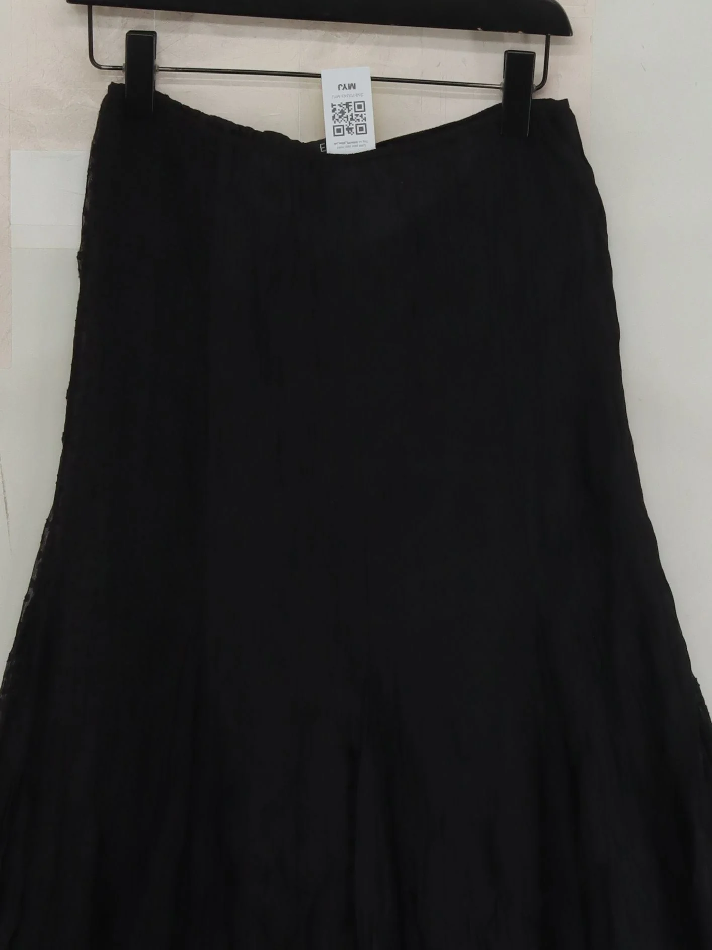 East Women's Midi Skirt UK 10 Black Silk with Acetate Midi A-Line - Image 3