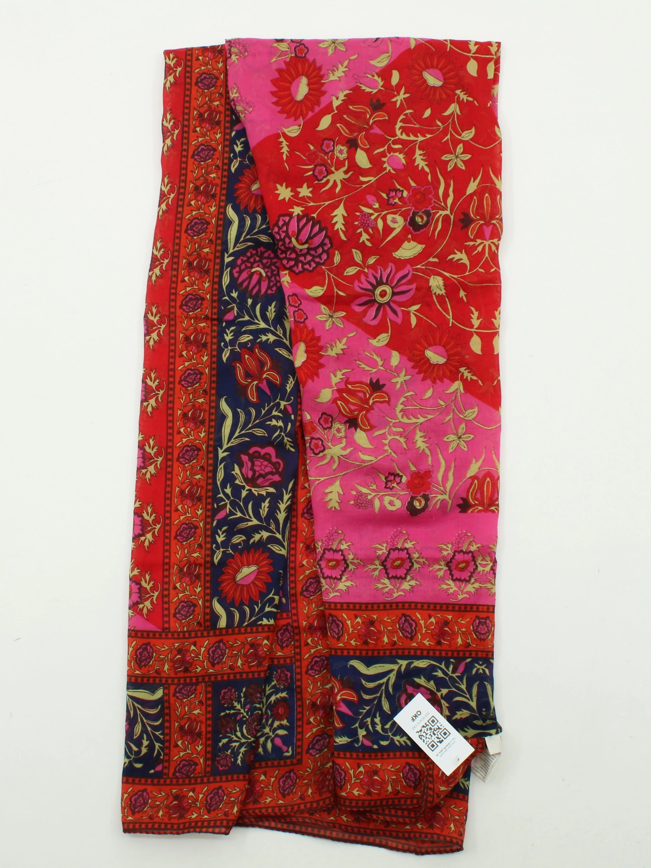 East Women's Scarf Multi Floral 100% Polyester Rectangle Scarf - Image 2
