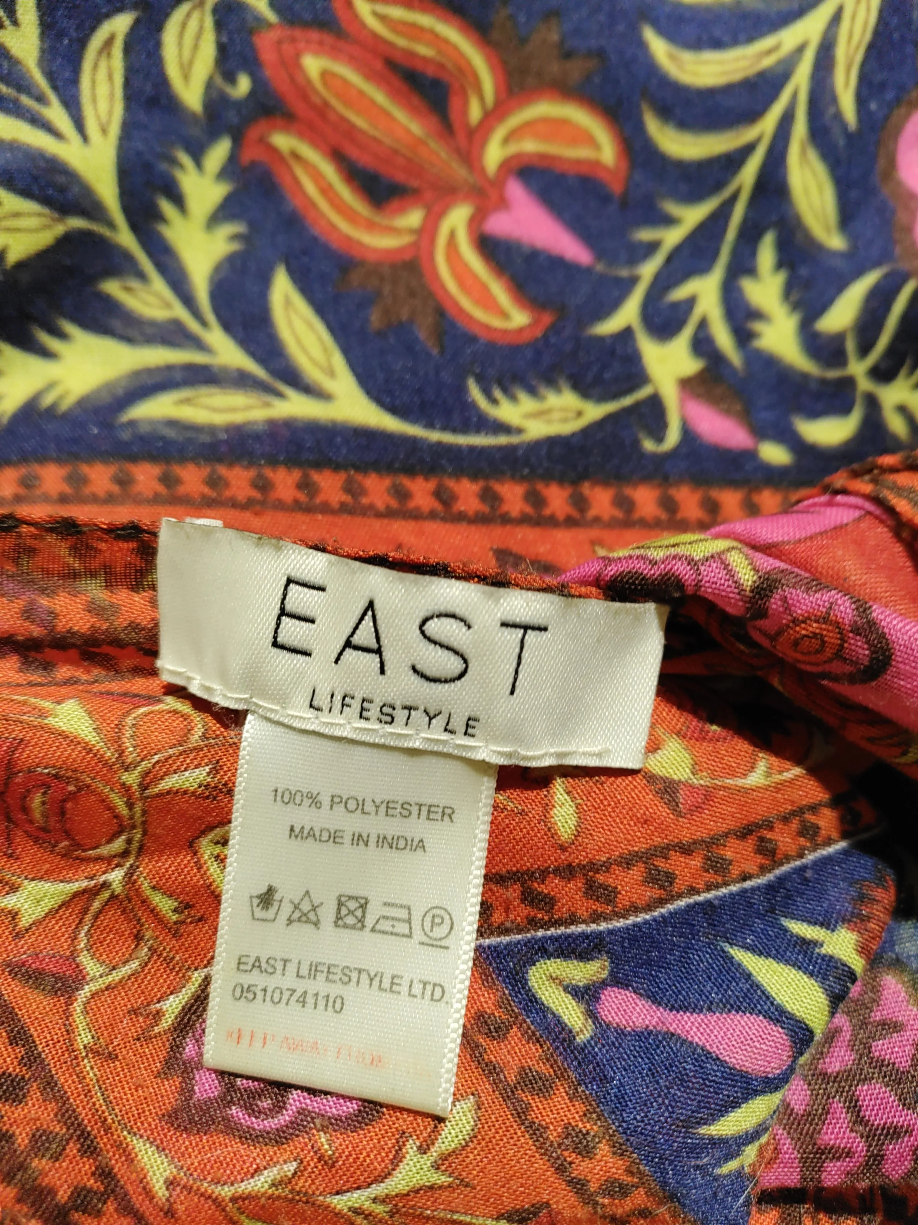 East Women's Scarf Multi Floral 100% Polyester Rectangle Scarf - Image 5