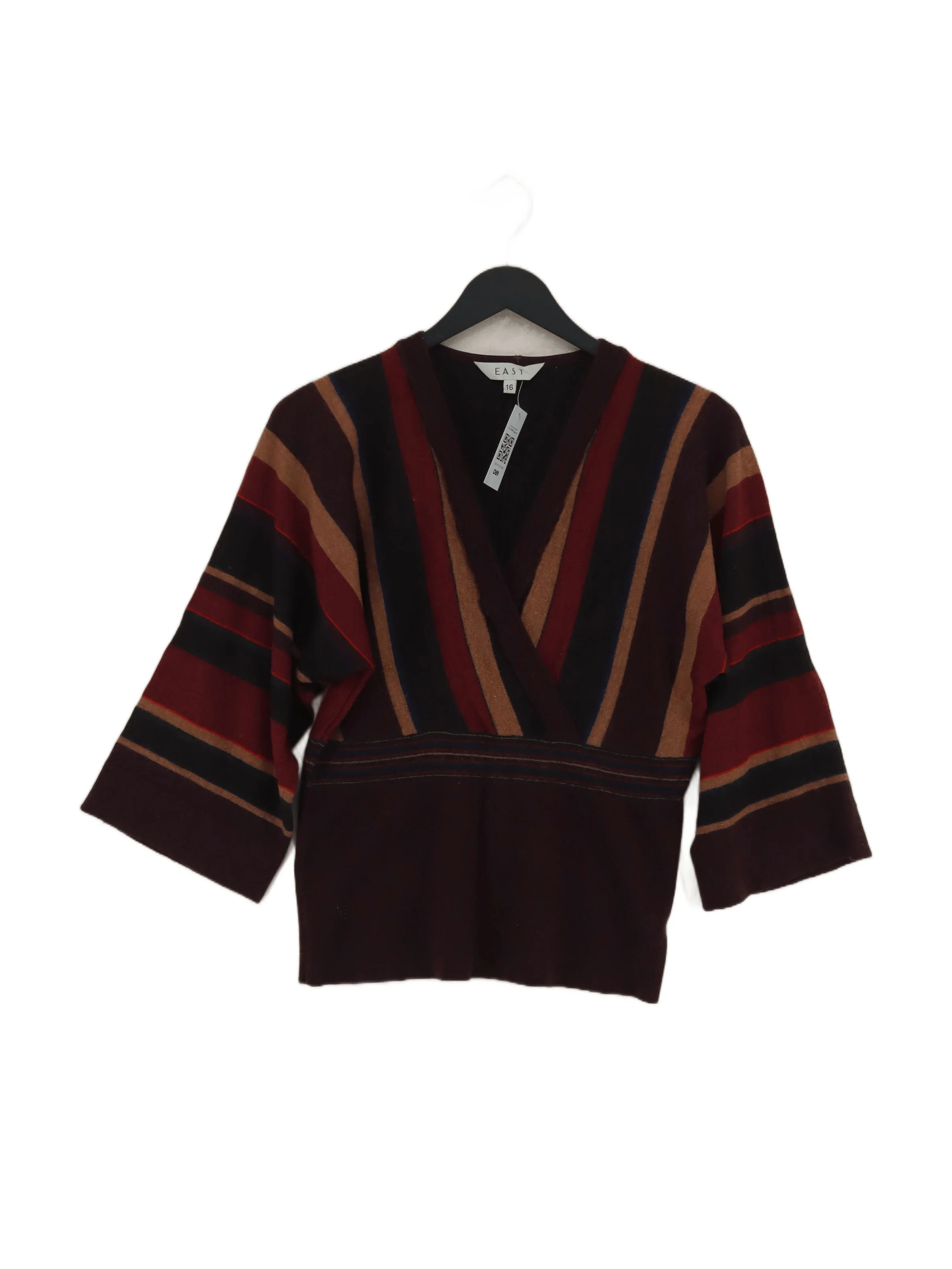 East Women's Top UK 16 Multi Wool with Polyamide, Elastane Basic