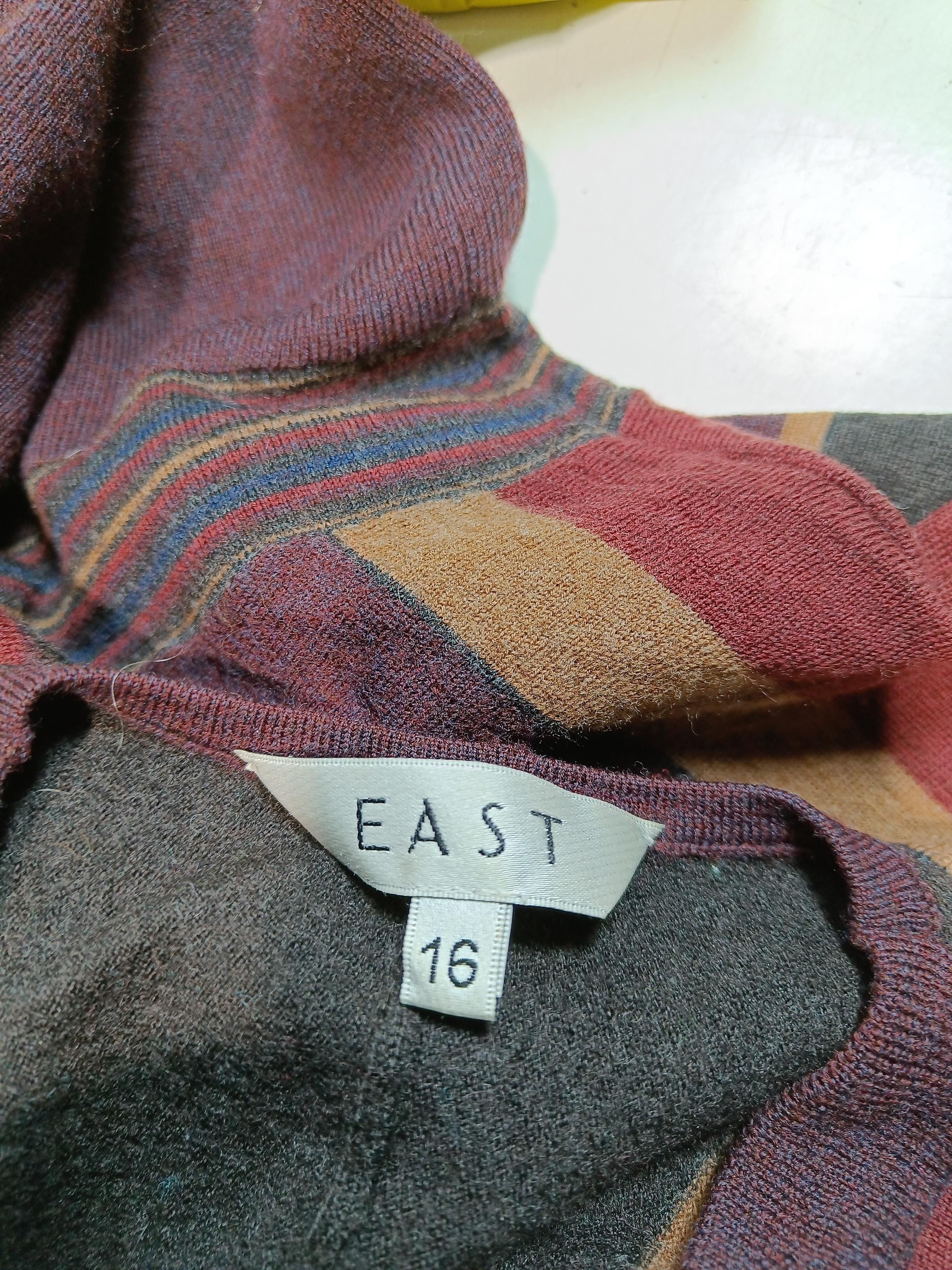East Women's Top UK 16 Multi Wool with Polyamide, Elastane Basic - Image 5