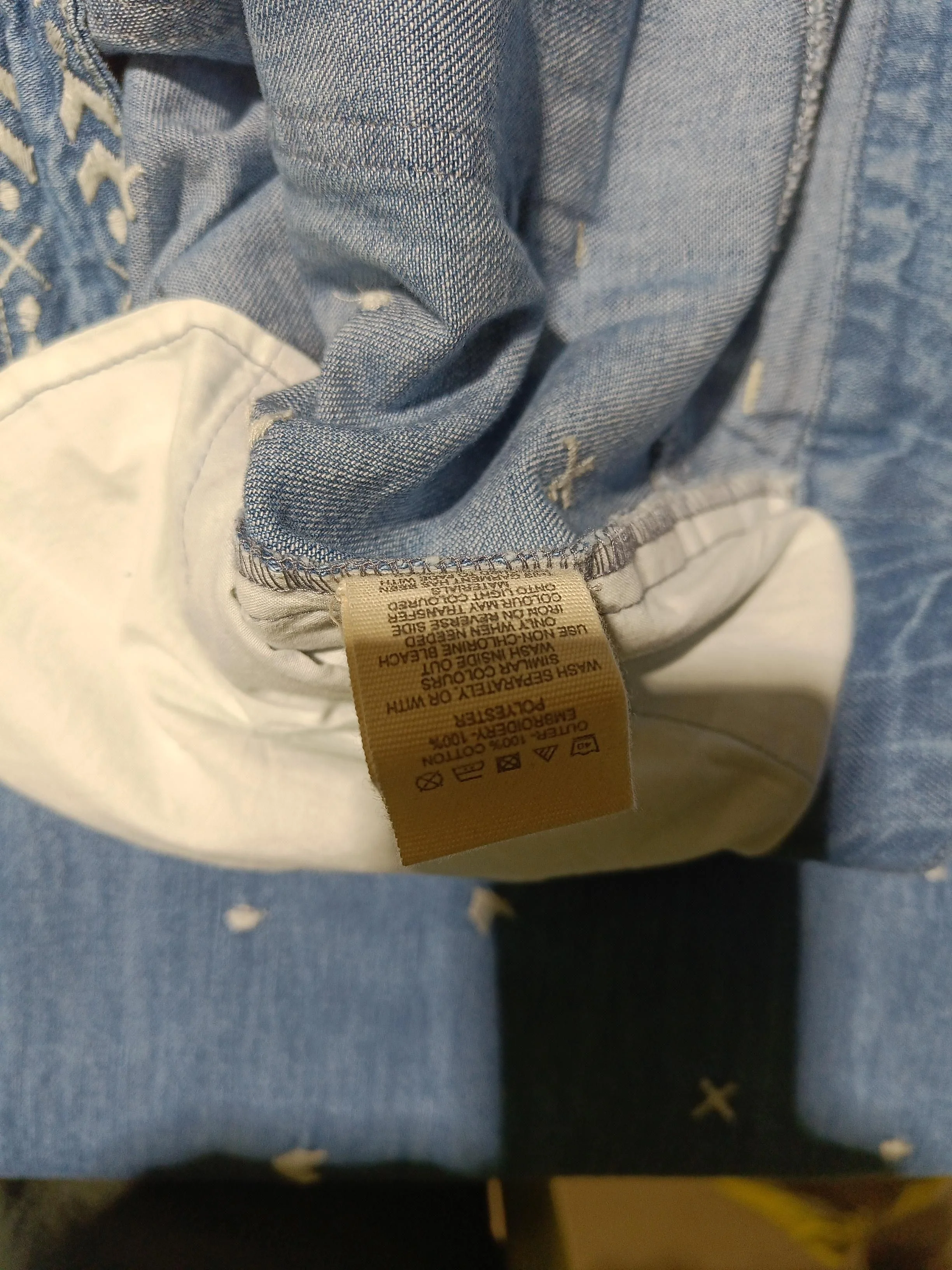 East Women's Trousers UK 16 Blue Cotton with Polyester Wide-Leg Chino - Image 6