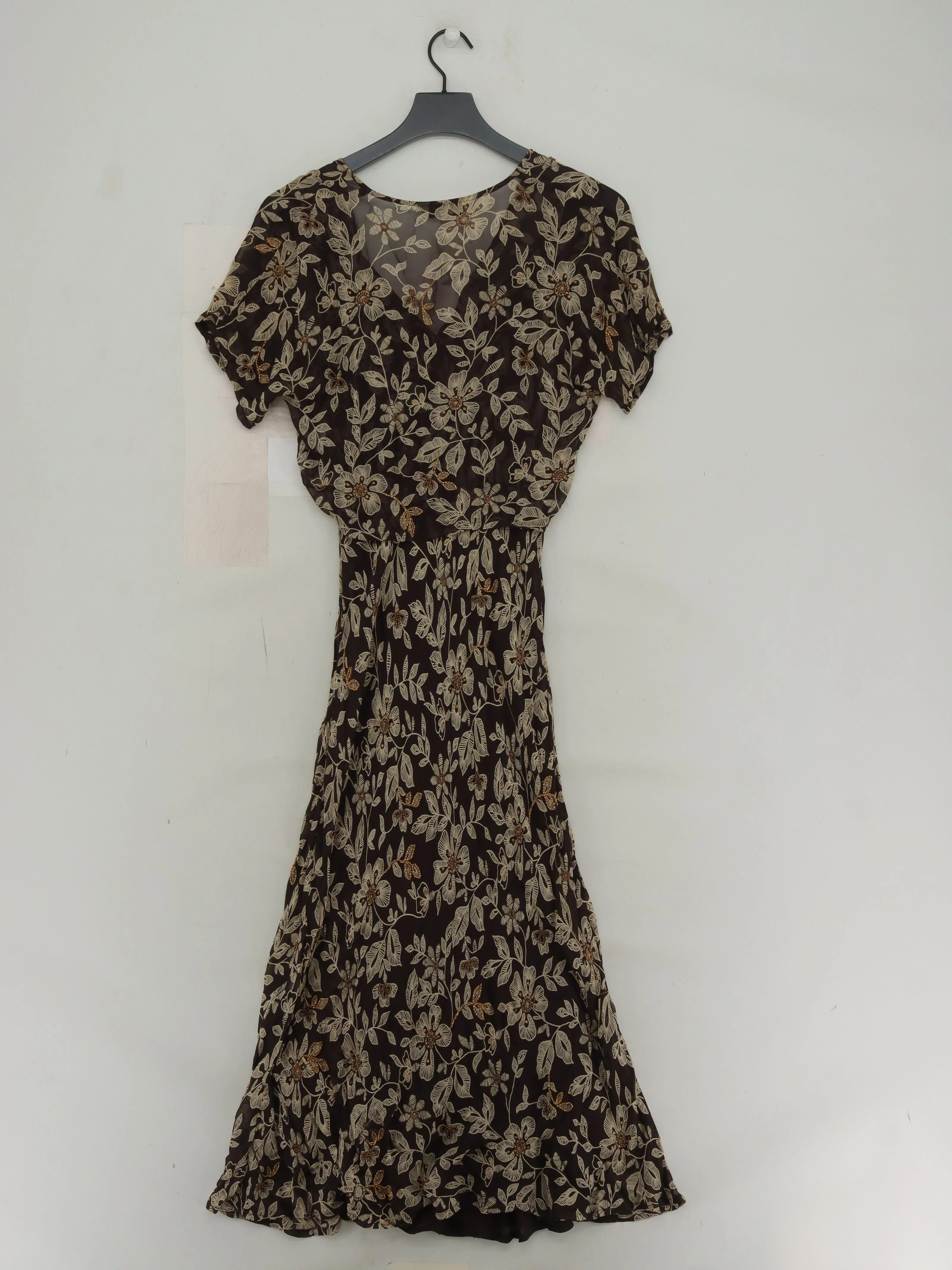 East Wrap Midi Dress UK12 in Black - Image 2