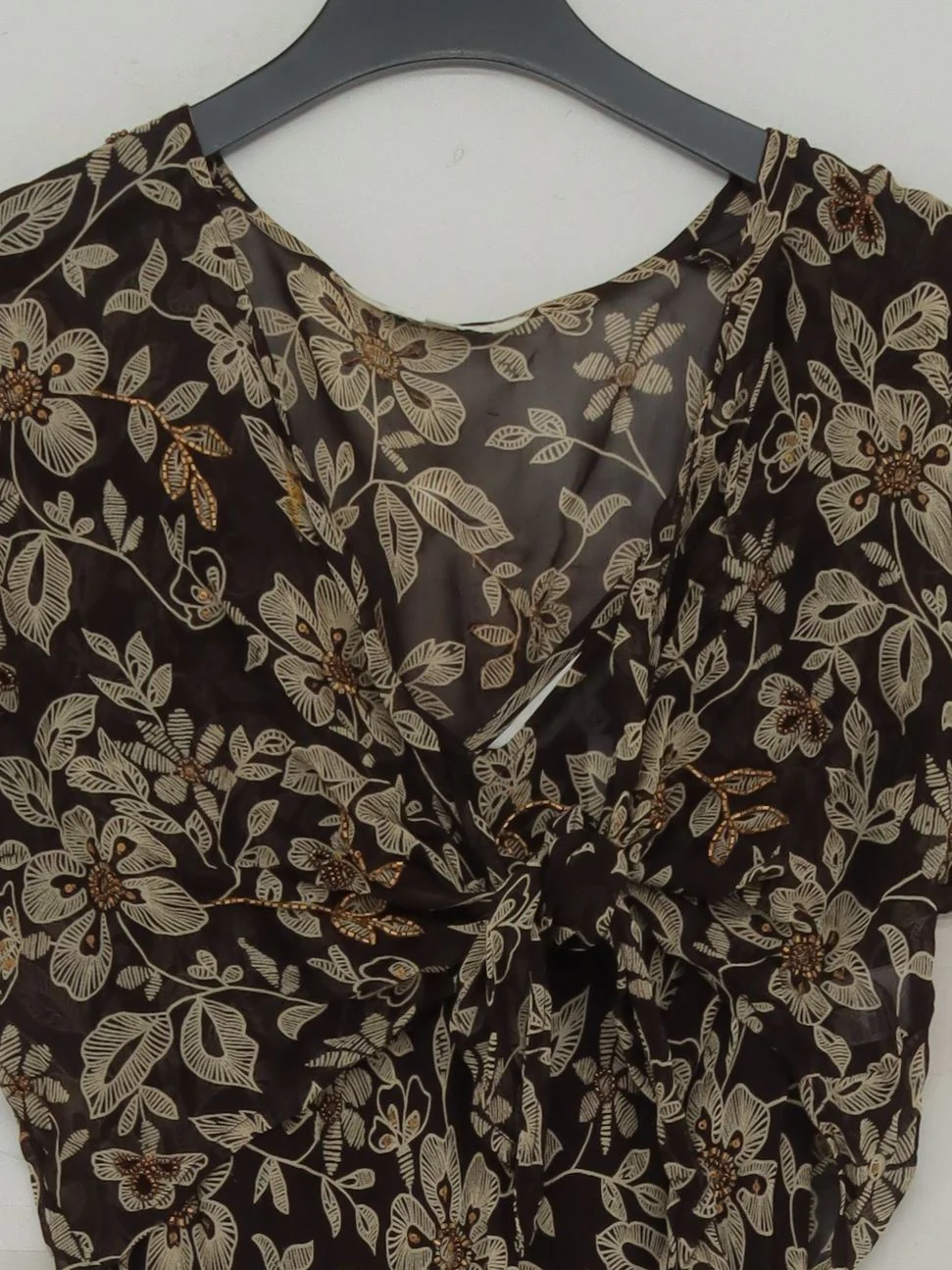 East Wrap Midi Dress UK12 in Black - Image 3
